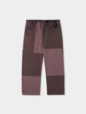Брюки Butter Goods Washed Canvas Patchwork Washed Burgundy