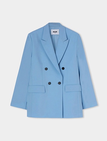 Женский пиджак MSGM Lightweight Wool Blue