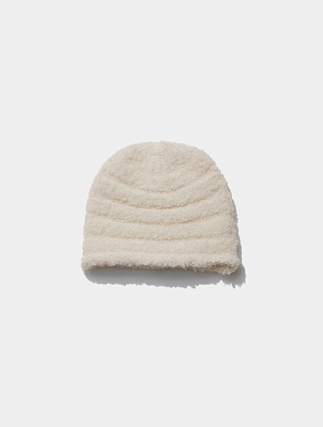Шапка OPEN YY Boucle Rolled Beanie Ivory