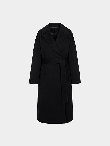 Женское пальто JUUN.J Wool Side Slit Double Maxi Coat Black
