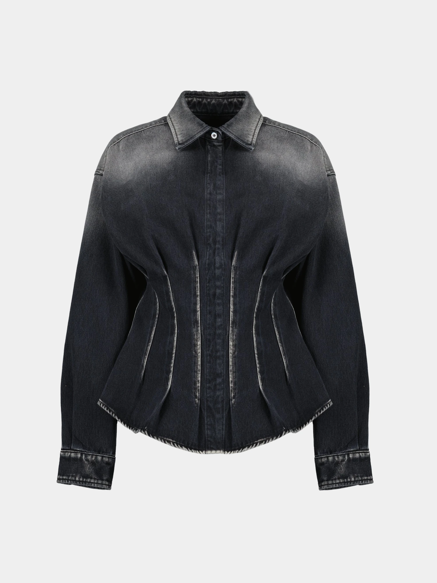 Женская рубашка MOSCHINO Denim Shirt Black