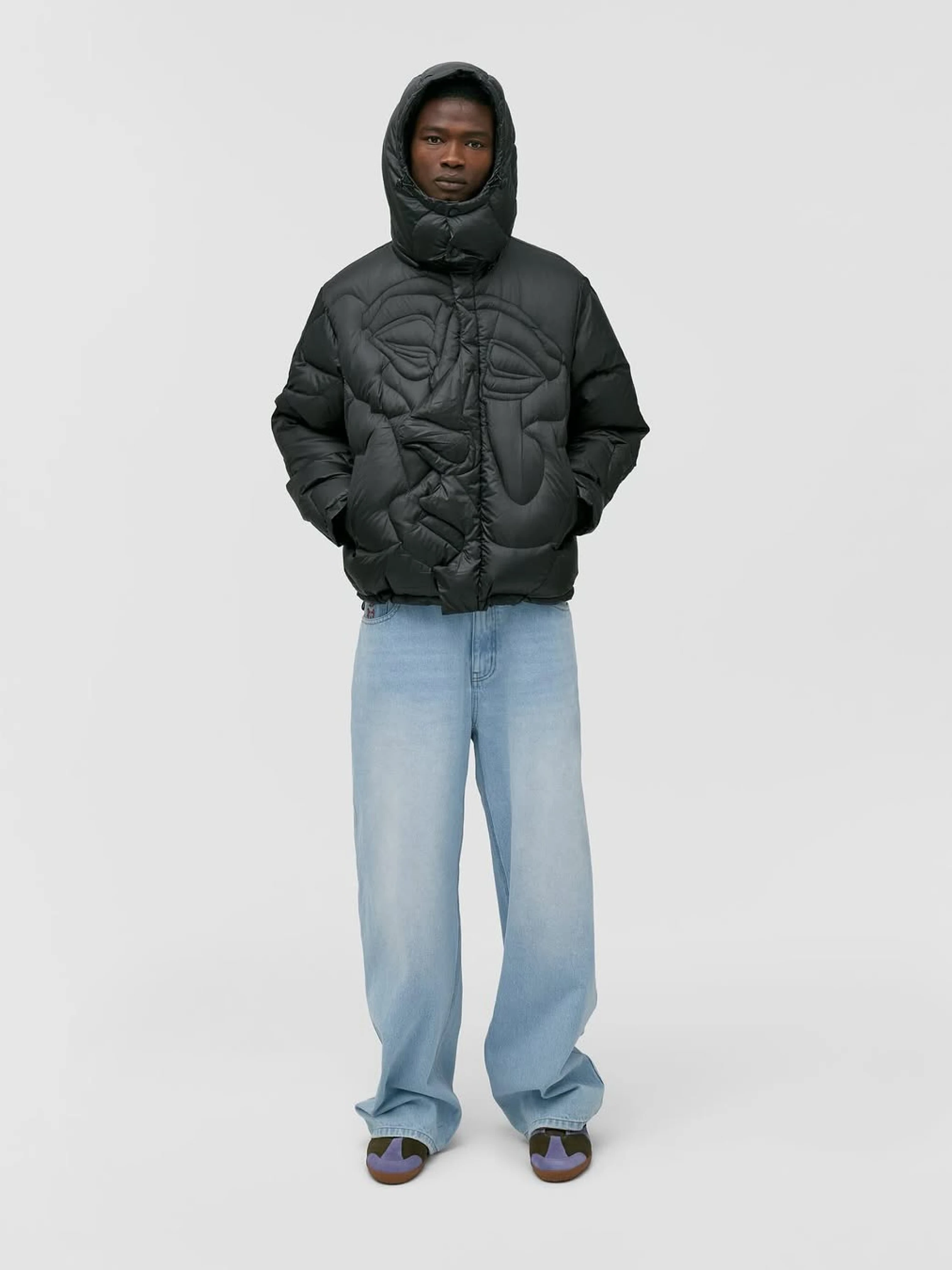 Пуховик KidSuper Kissing Puffer Black