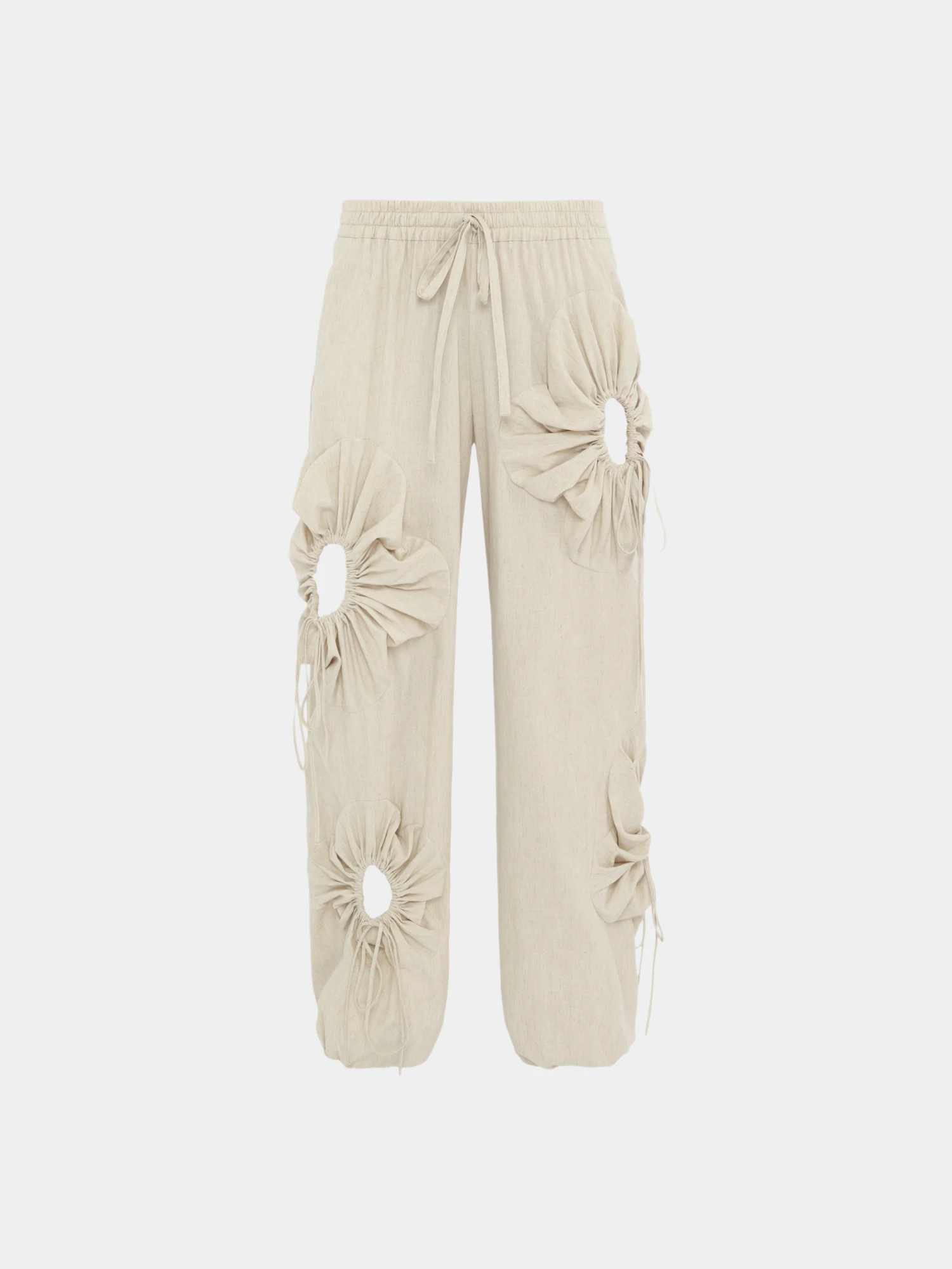 Женские брюки J.KIM Flower Linen Cream
