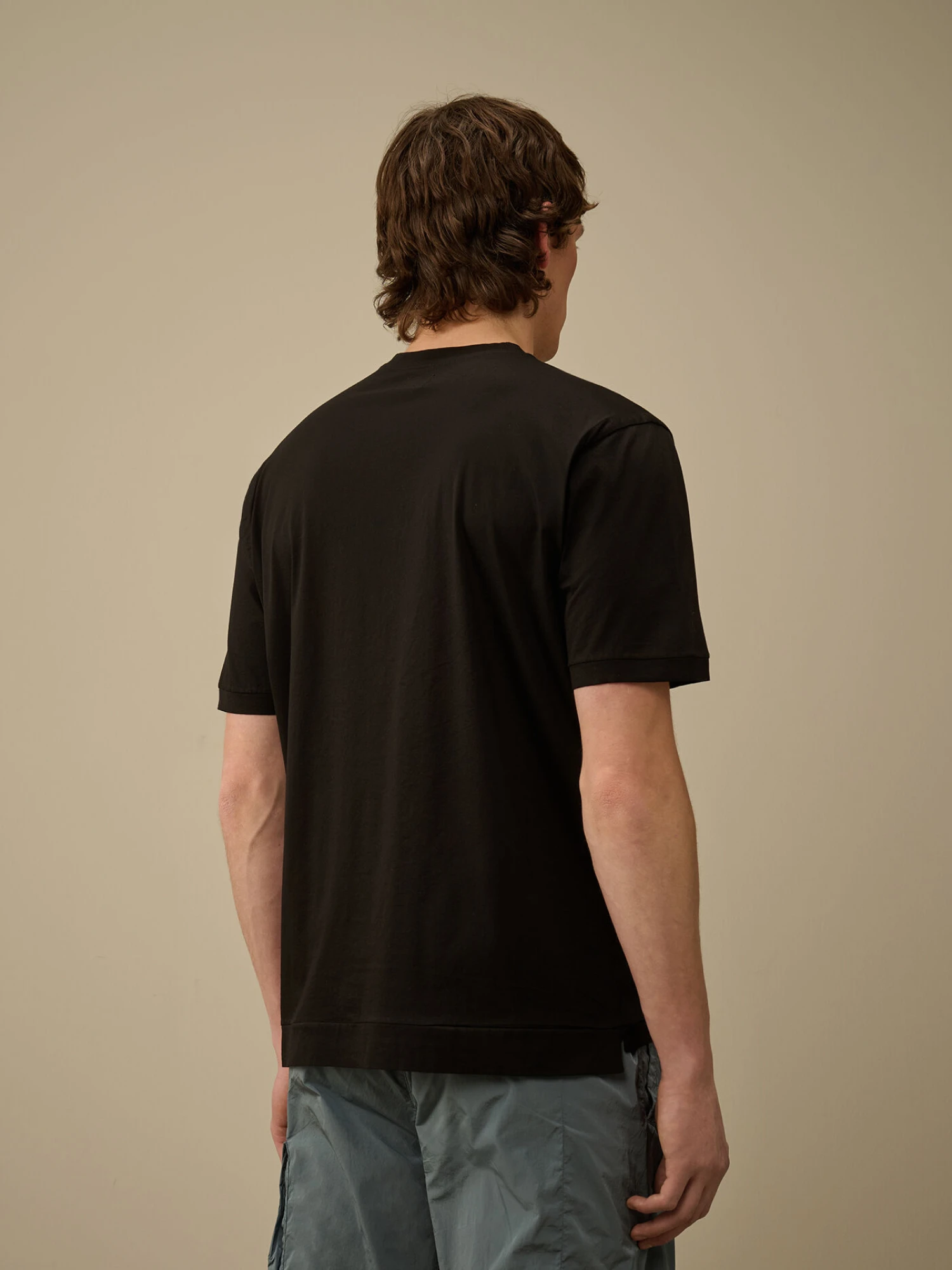Футболка C.P. Company No Gravity Jersey Logo Black