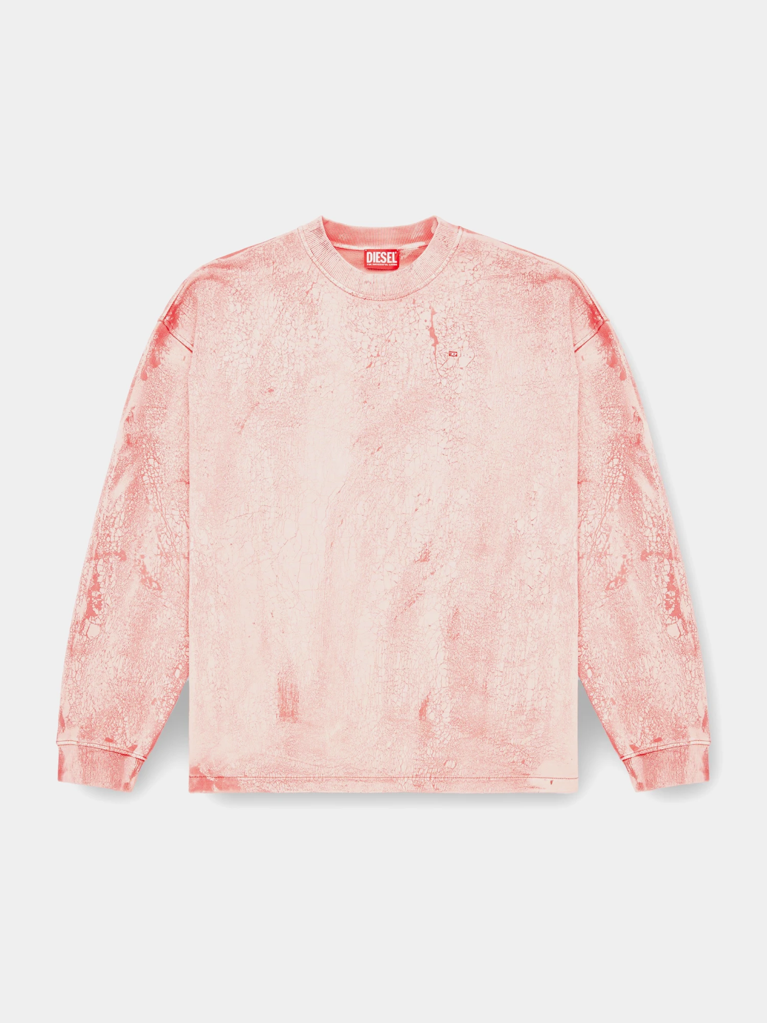 Свитшот Diesel S-Baxt-T1 Felpa Pink
