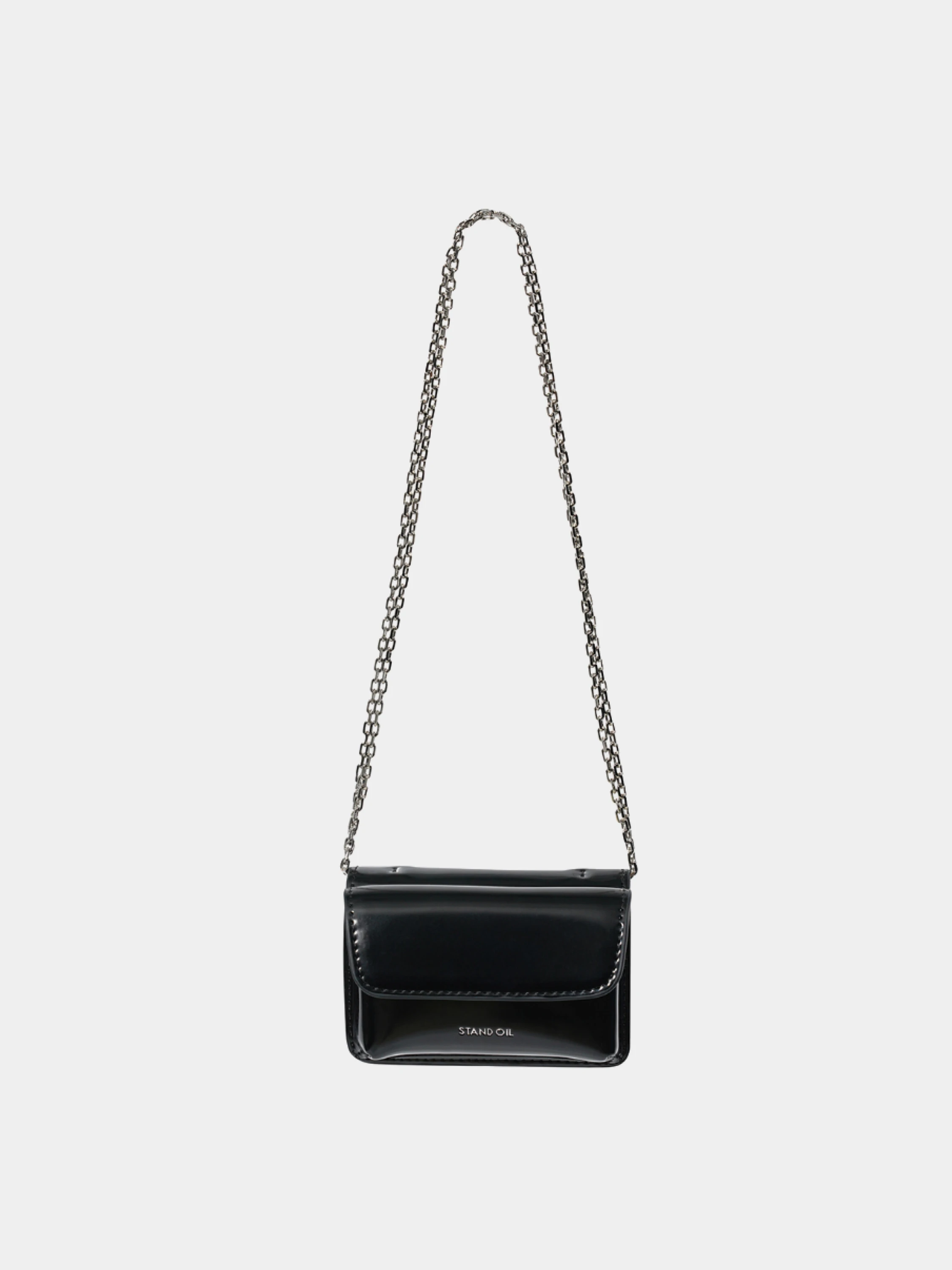 Женская сумка STAND OIL Chubby Wallet Glossy Black