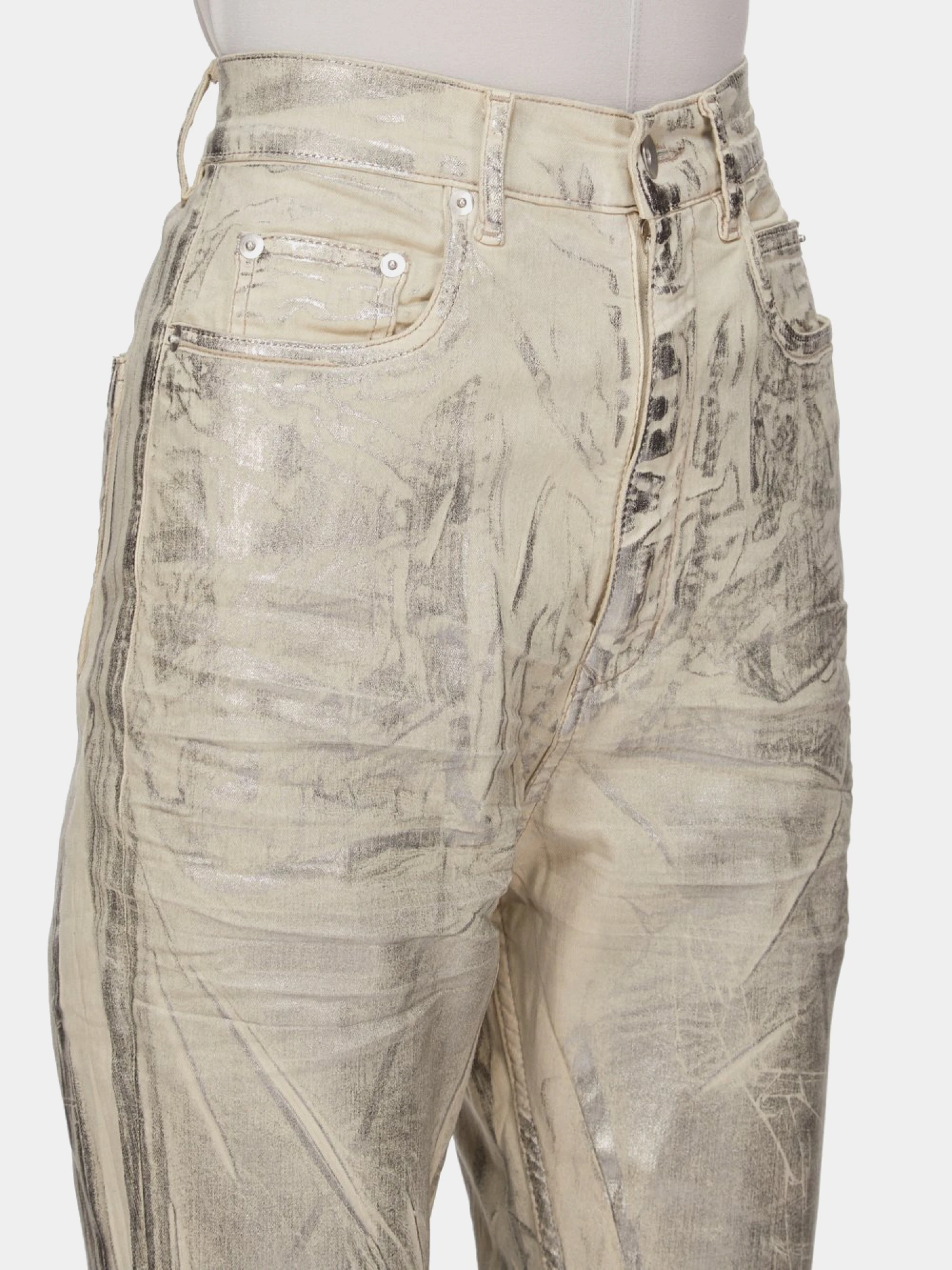 Женcкие джинсы RICK OWENS DRKSHDW Bolan Bootcut Palladium