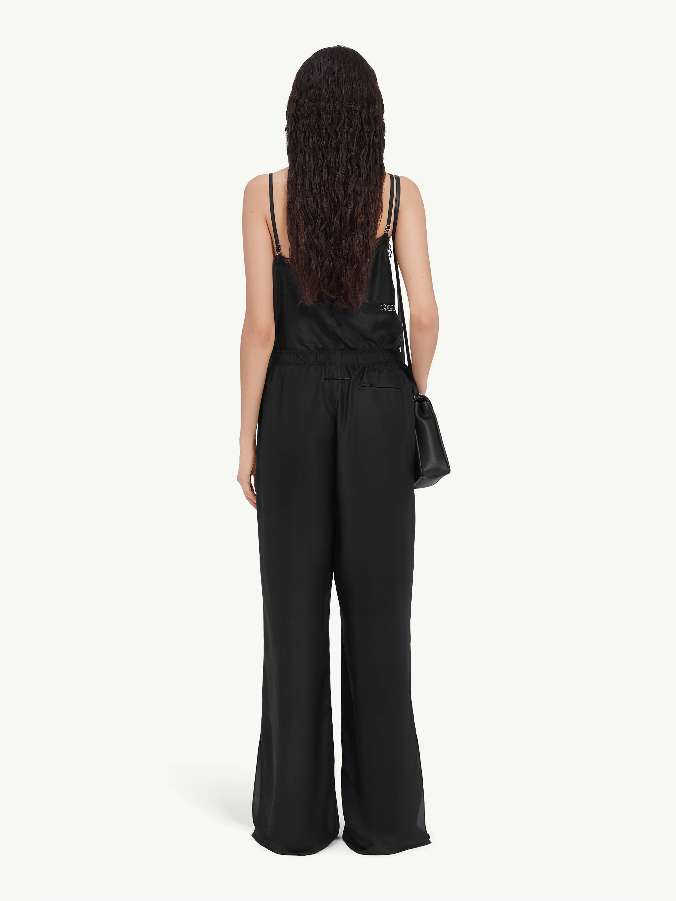 Женские брюки MM6 Maison Margiela Satin Pant Black