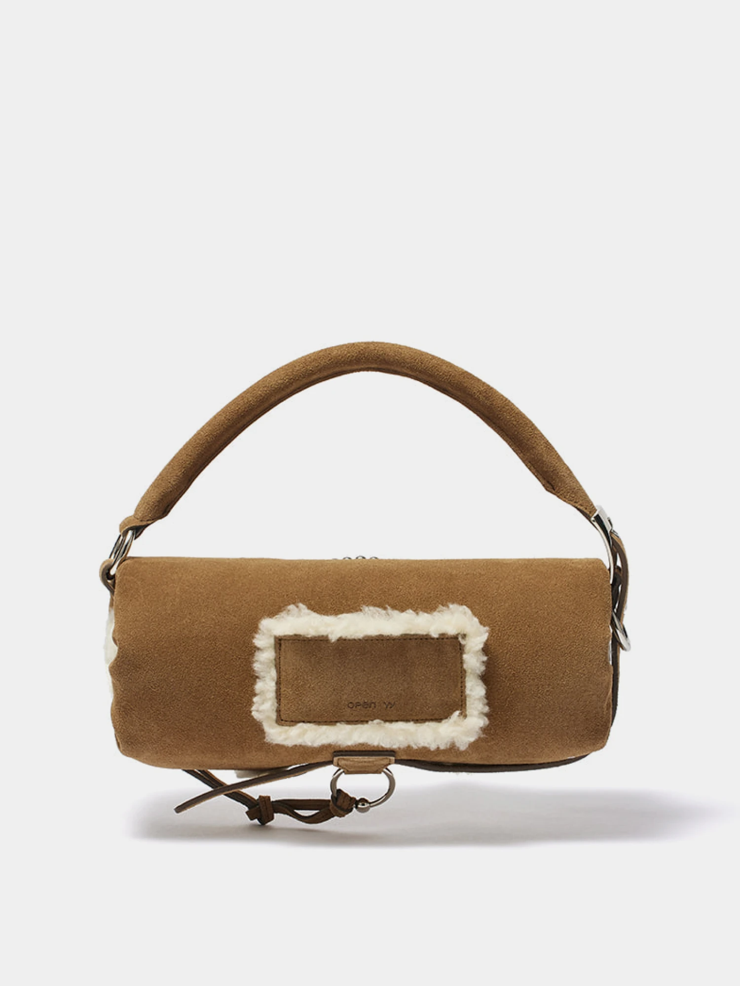 Женская сумка OPEN YY Shearling Stud Pillow Brown