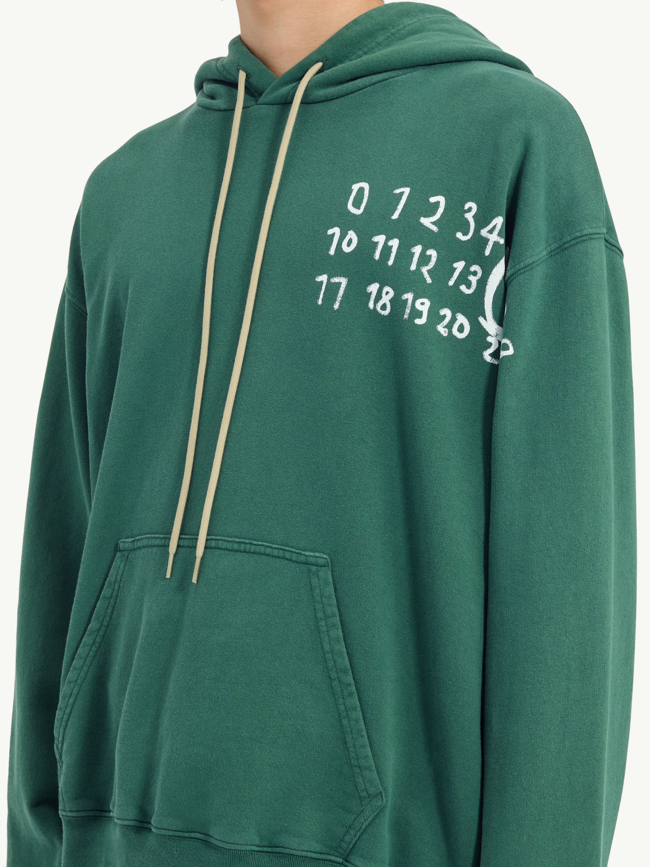 Худи MM6 Maison Margiela Numeric Artwork Green
