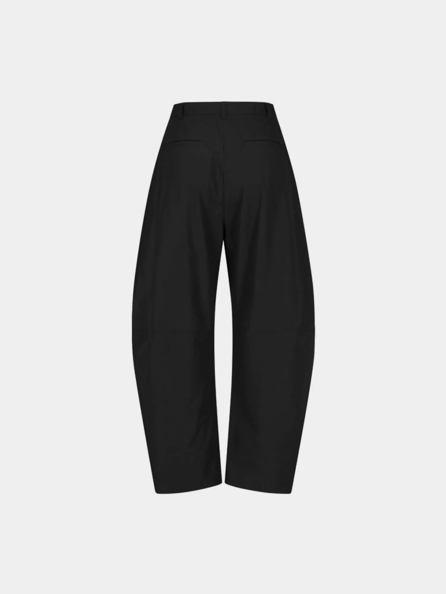 Брюки AMOMENTO Curved Zip Banding Black