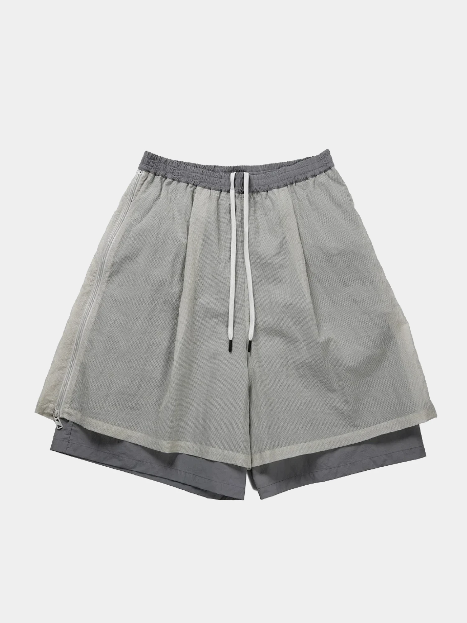 Шорты F/CE. Mesh Layered Wide Gray