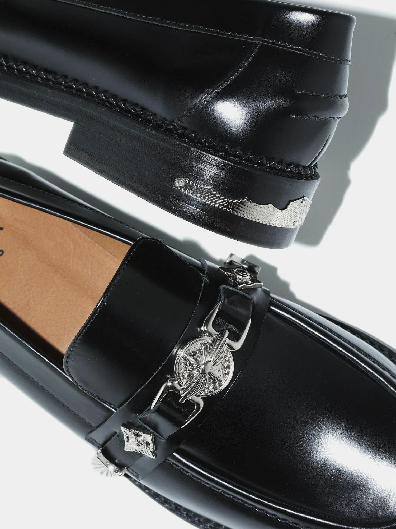 Лоферы TOGA Metal Polido Black
