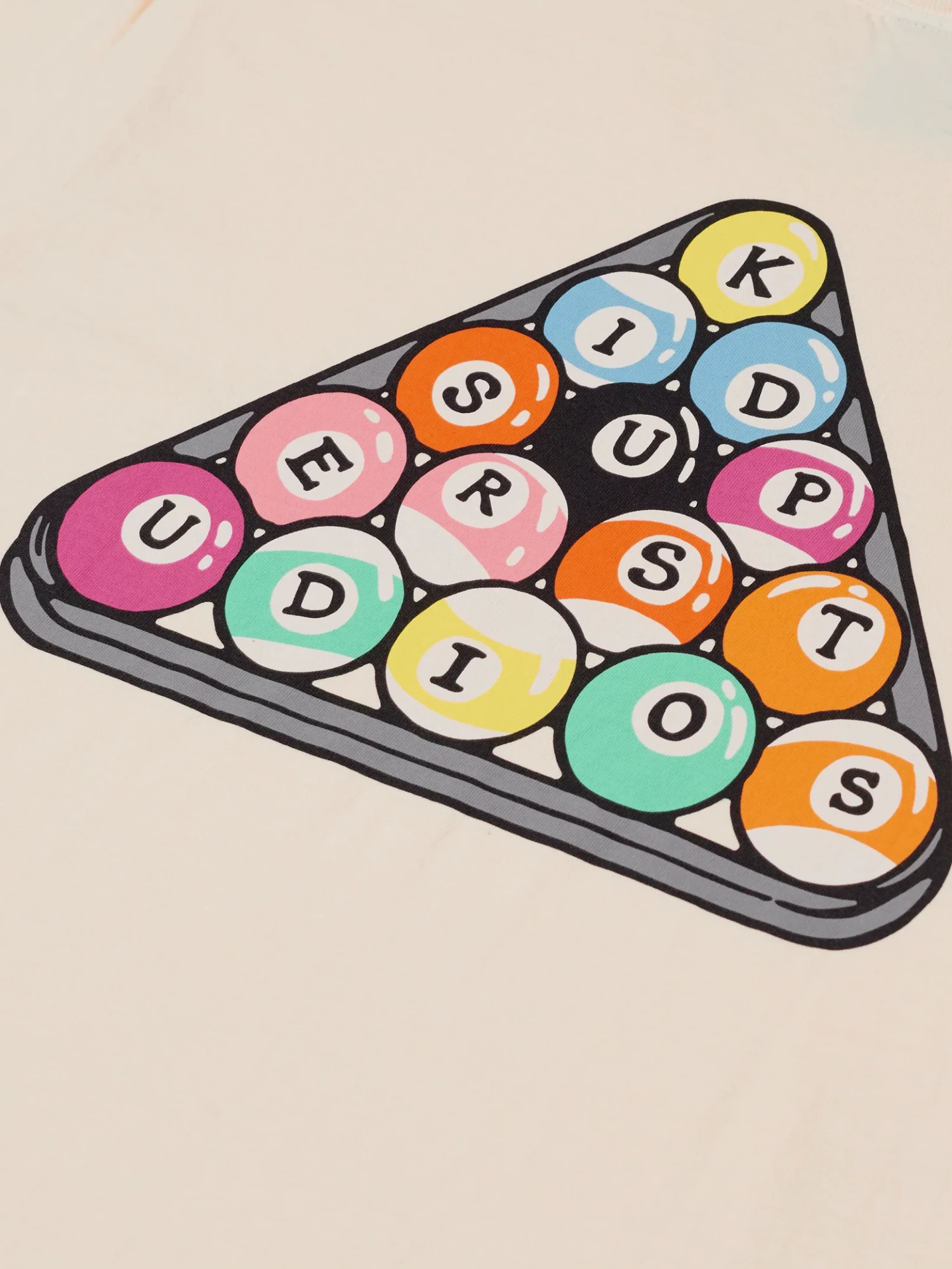 Футболка KidSuper Billards Tee Cream