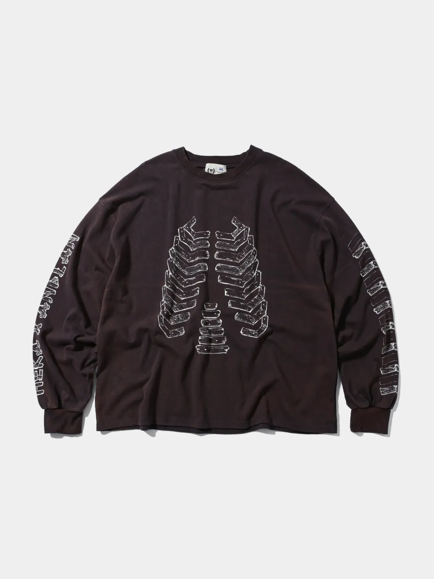 Лонгслив ANGLAN x Heka Wood Bone Long Sleeve Dark Purple