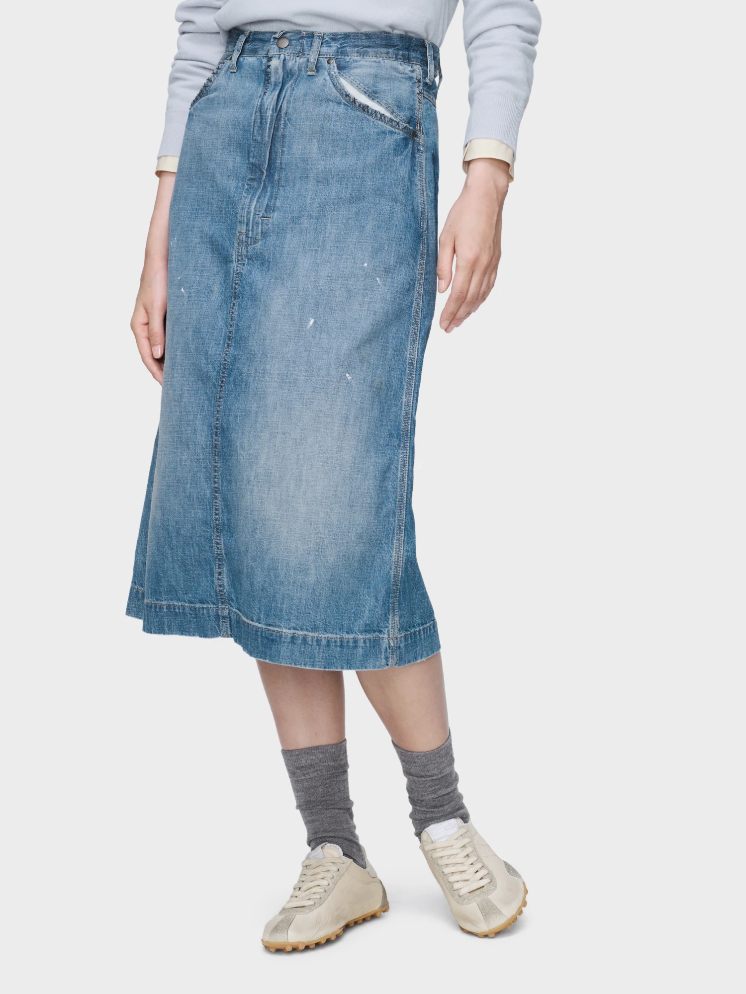 Женская юбка Maison Margiela Denim Midi Blue