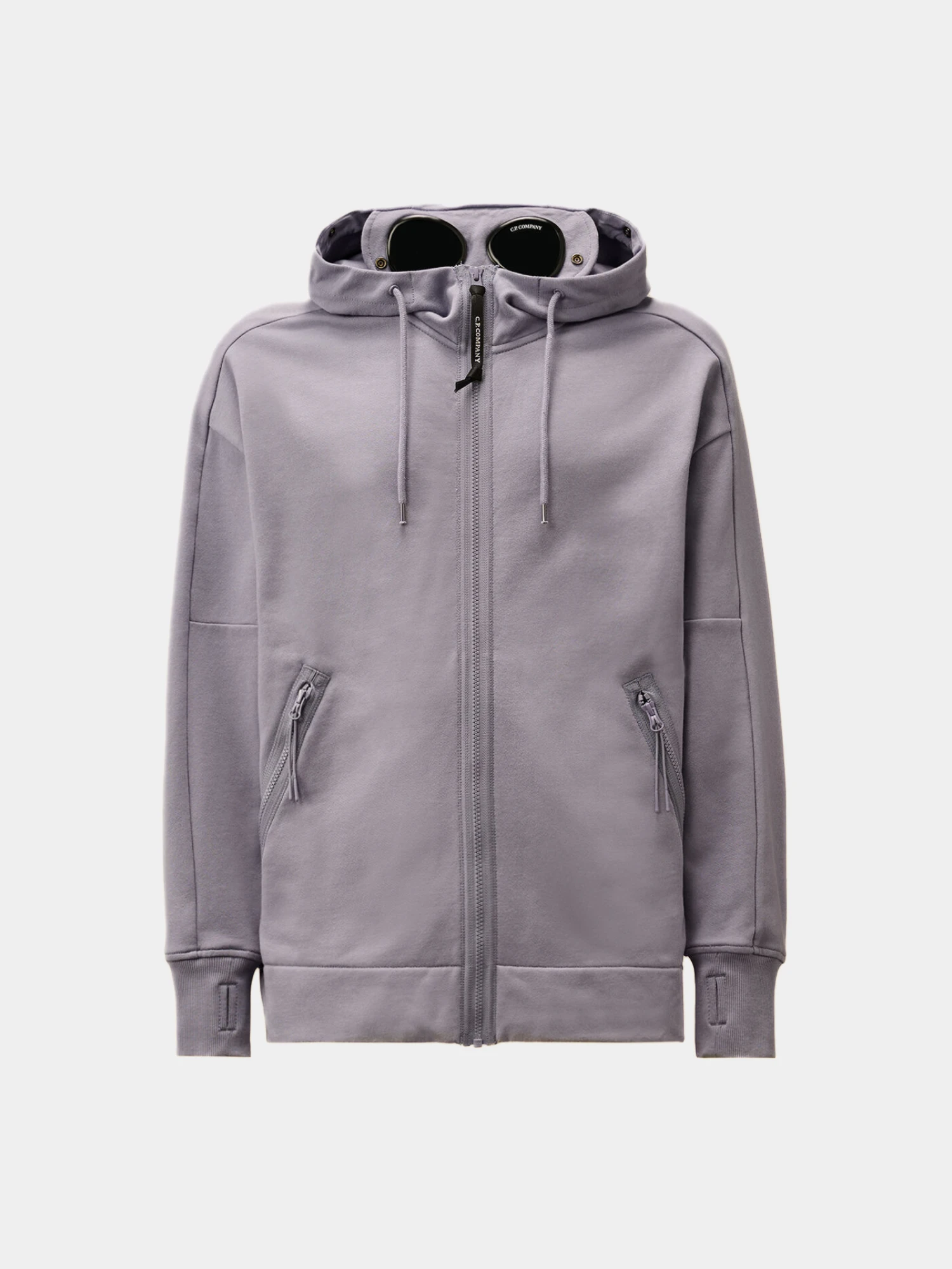 Зип-худи C.P. Company Diagonal Raised Fleece Goggle Lavender Violet