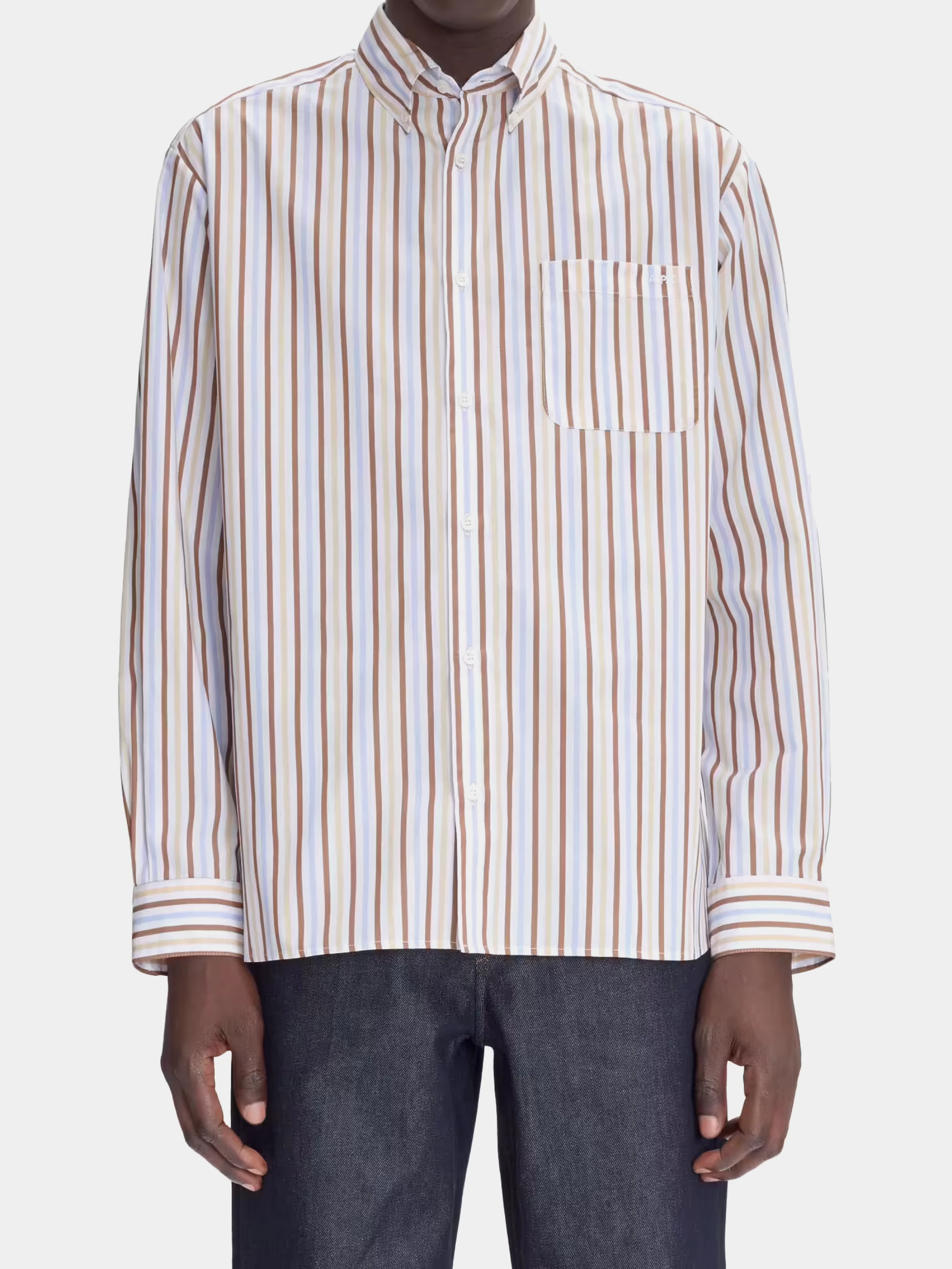 Рубашка A.P.C. Mateo Logo Vanille