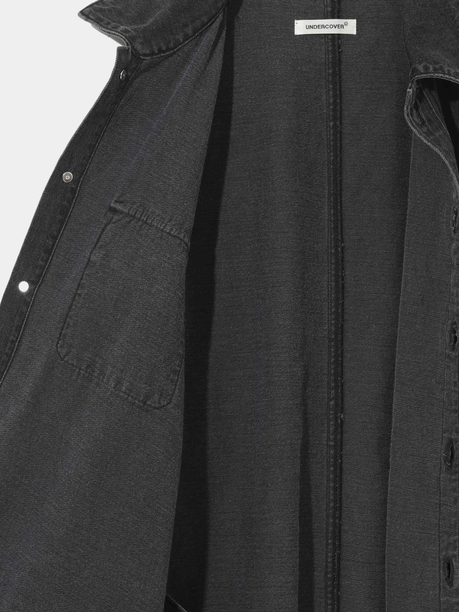 Рубашка UNDERCOVER Cotton Denim Patch Pockets Charcoal