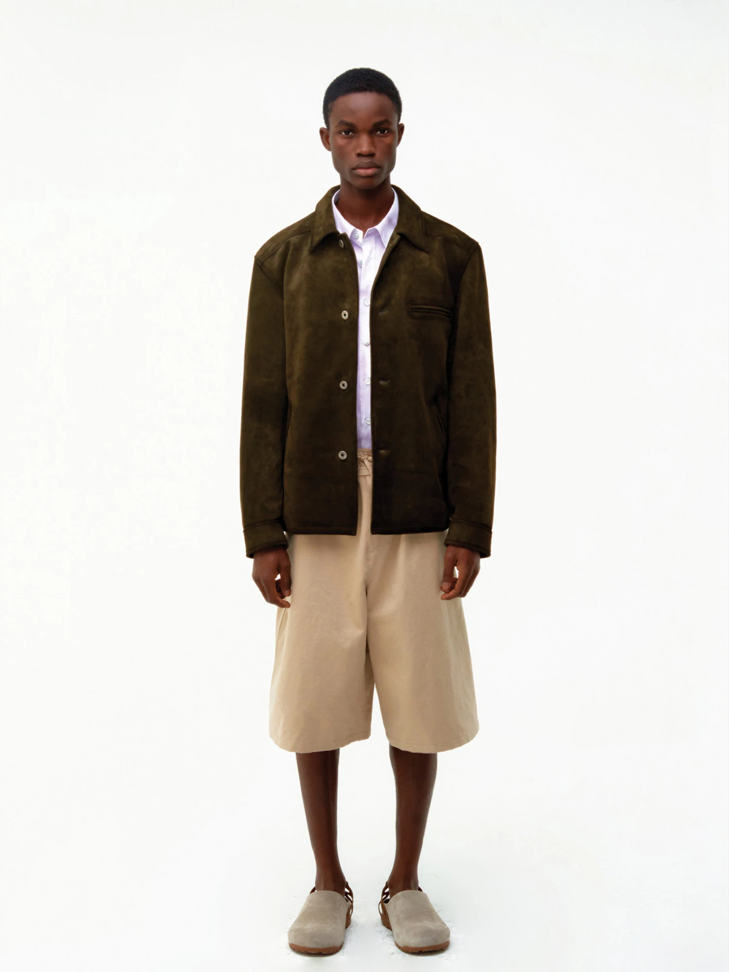 Шорты COOR Raw Cut Easy Bermuda Beige