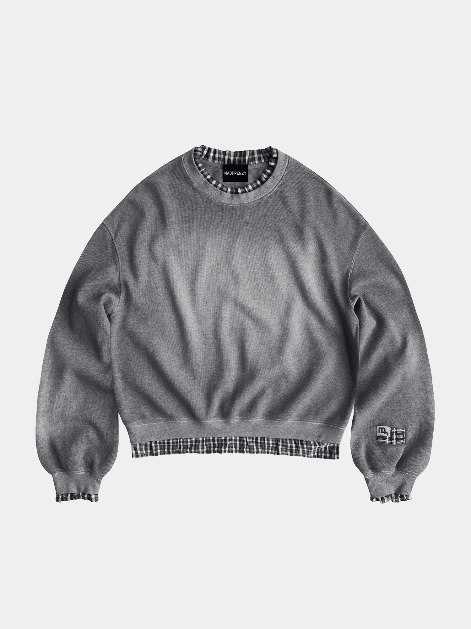 Свитшот MADFRENZY LAYERED Grey