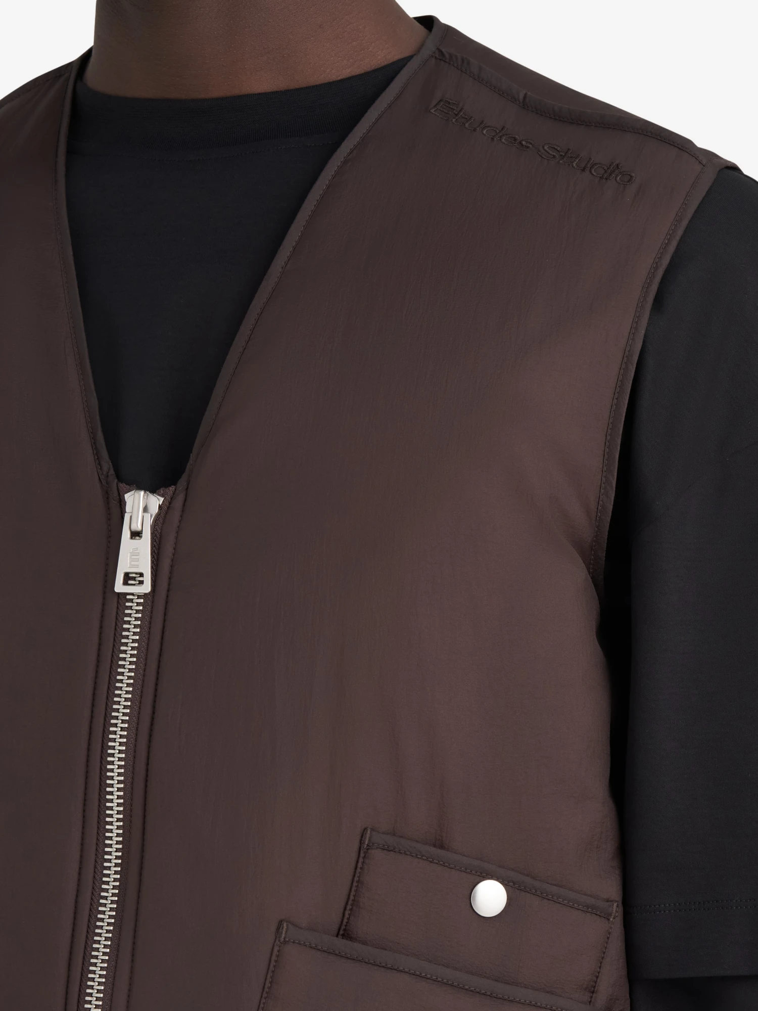 Жилет Études Paded Zip Vest Dk Brown