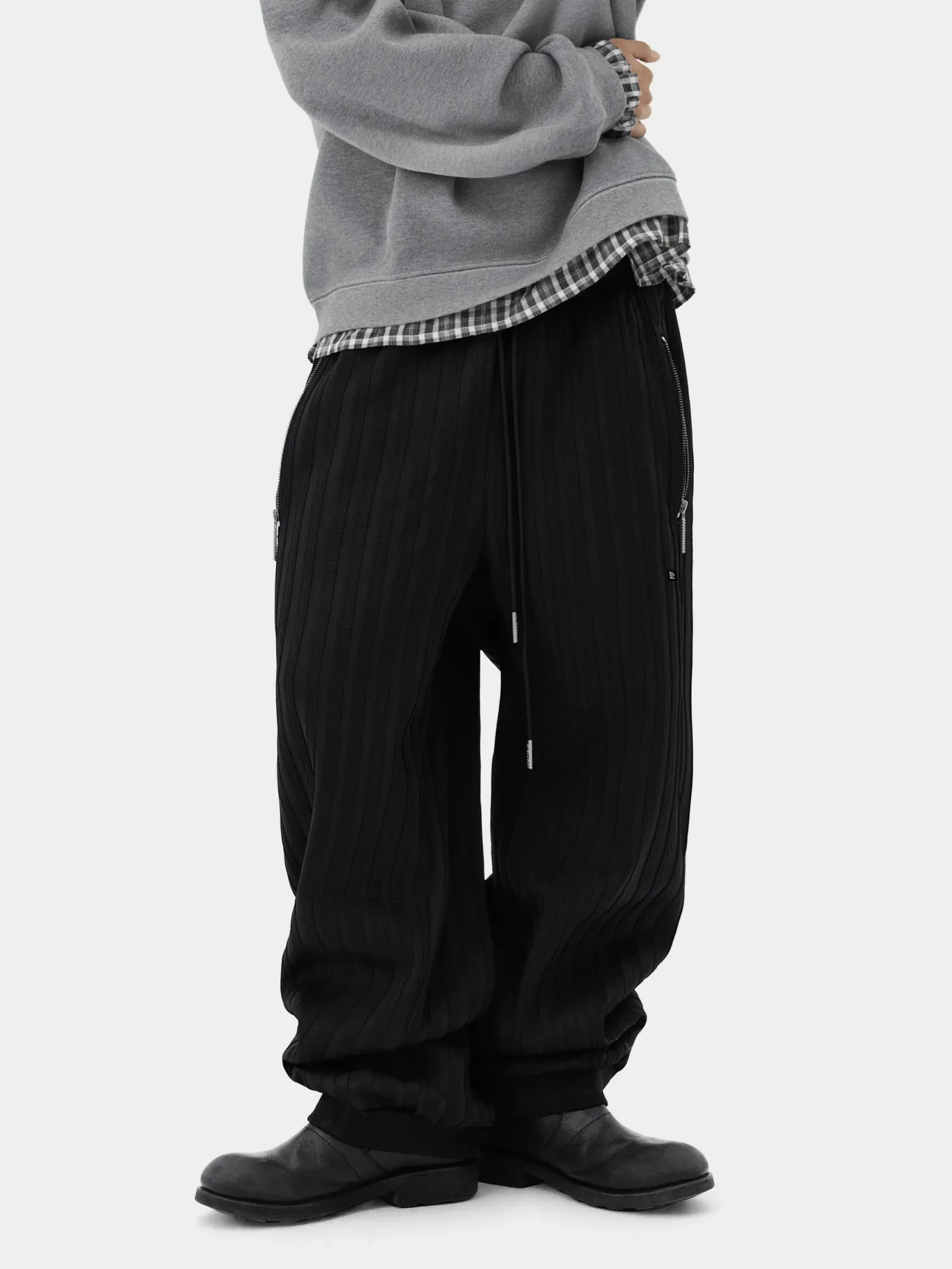 Брюки MADFRENZY STRIPED Black