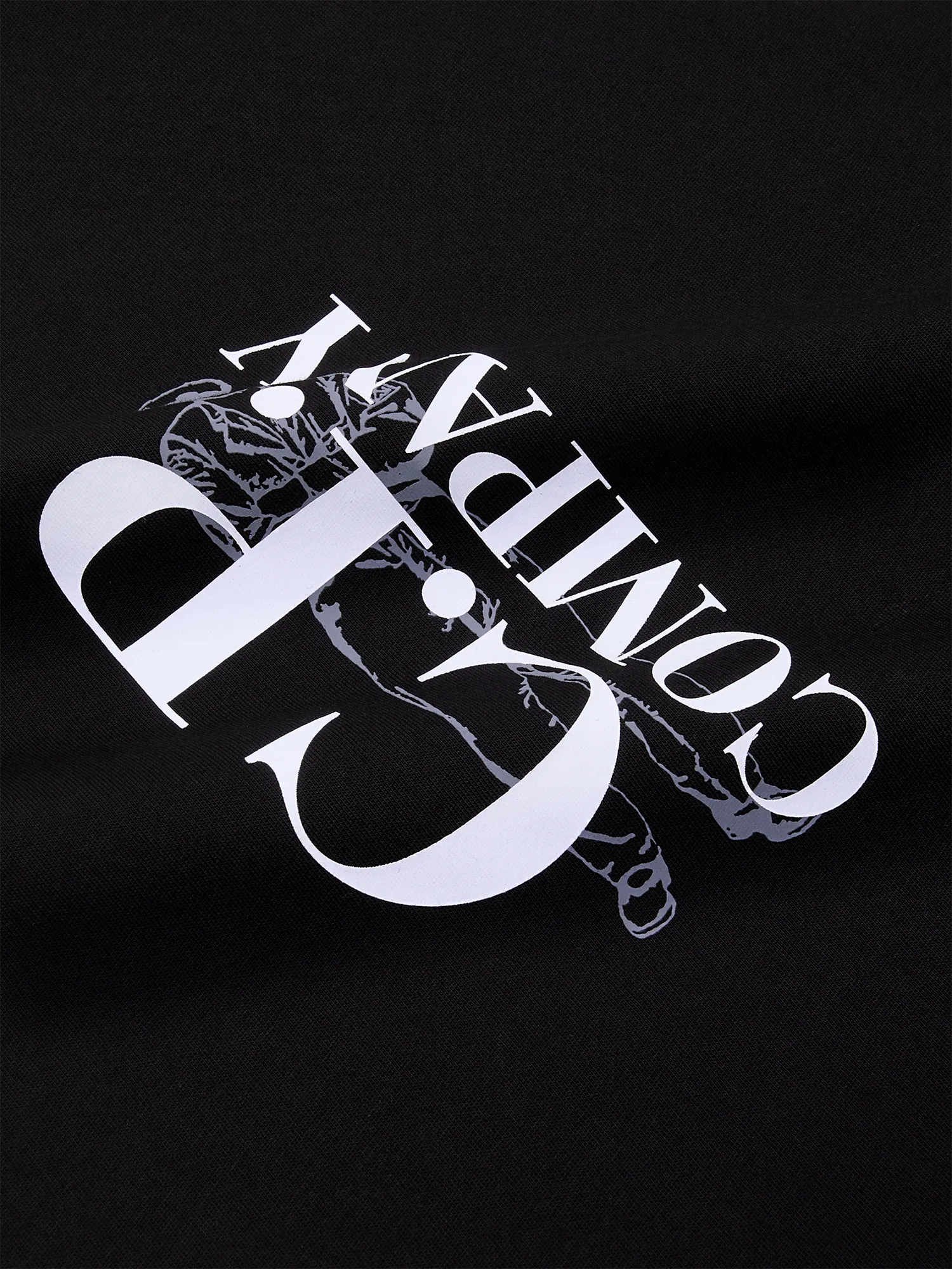 Футболка C.P. Company 30/1 Jersey Logo Black