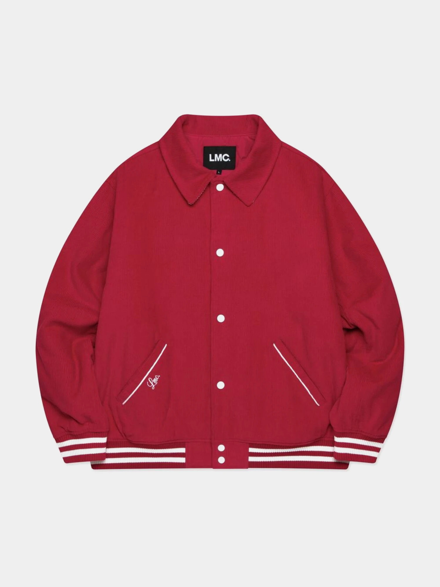 Бомбер LMC Coduroy Varsity Jacket Red