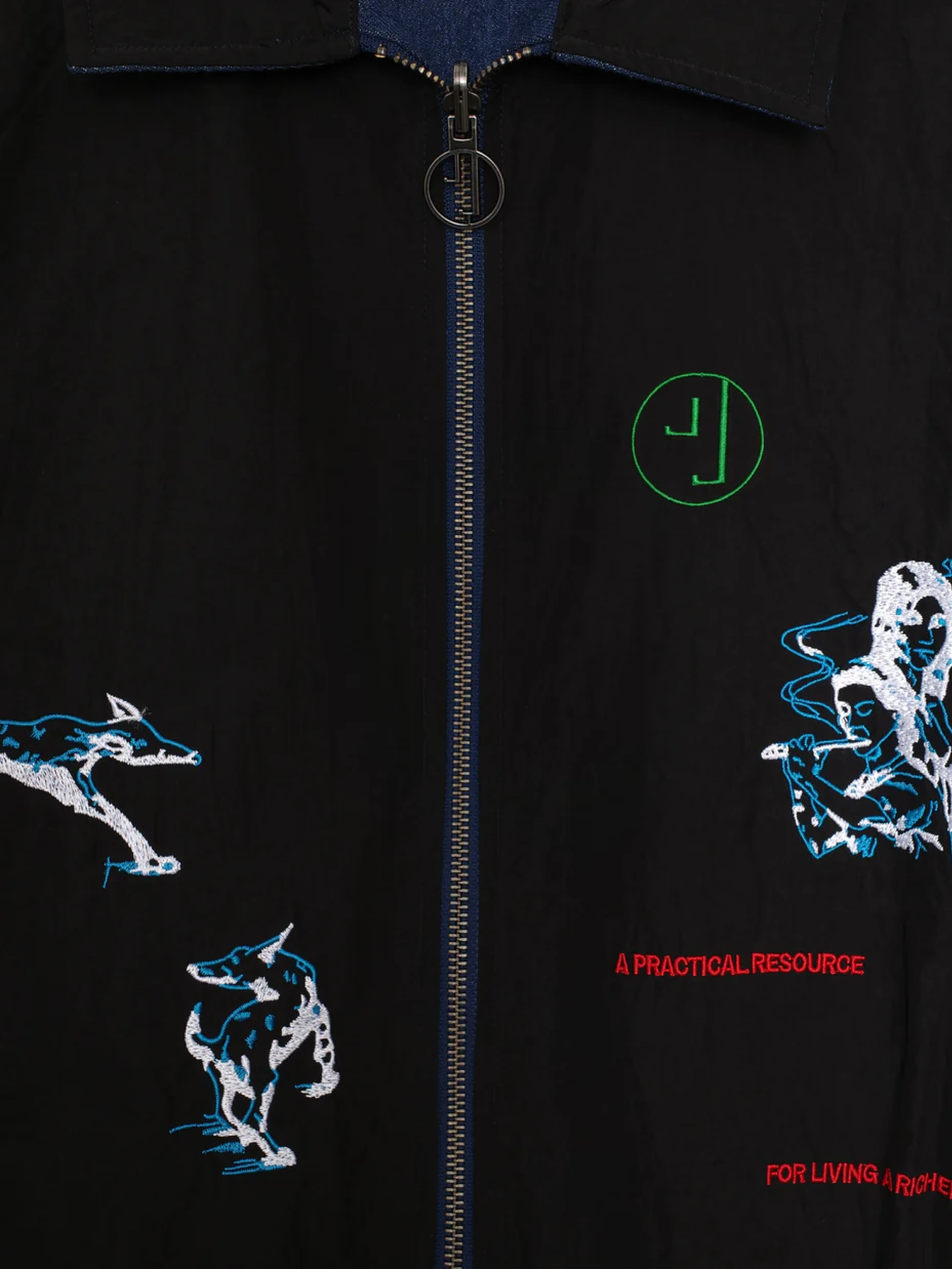 Джинсовая куртка Jungles Jungles Angels Among Us Indigo Denim