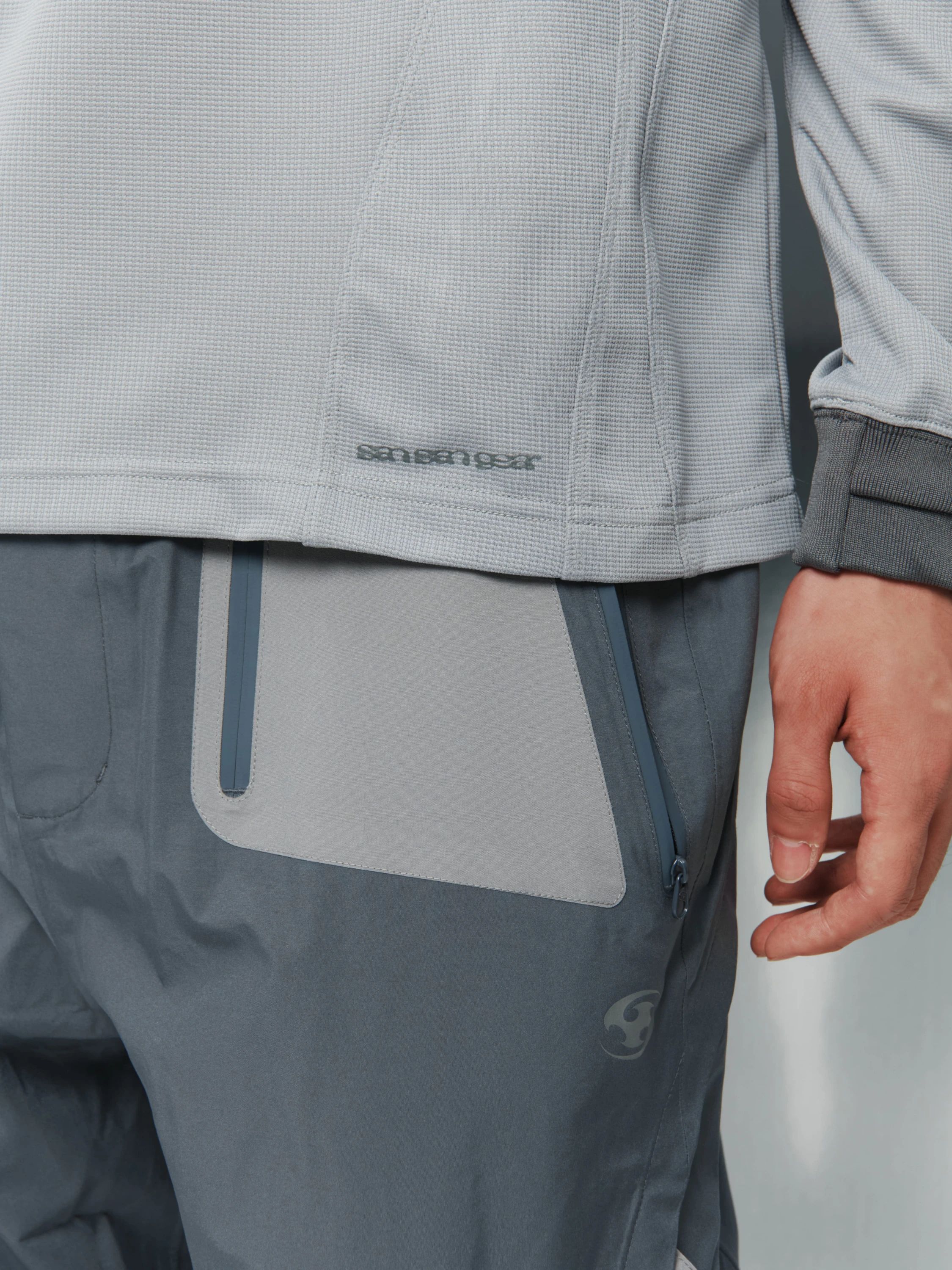 Лонгслив SAN SAN GEAR Placket L/S  Grey