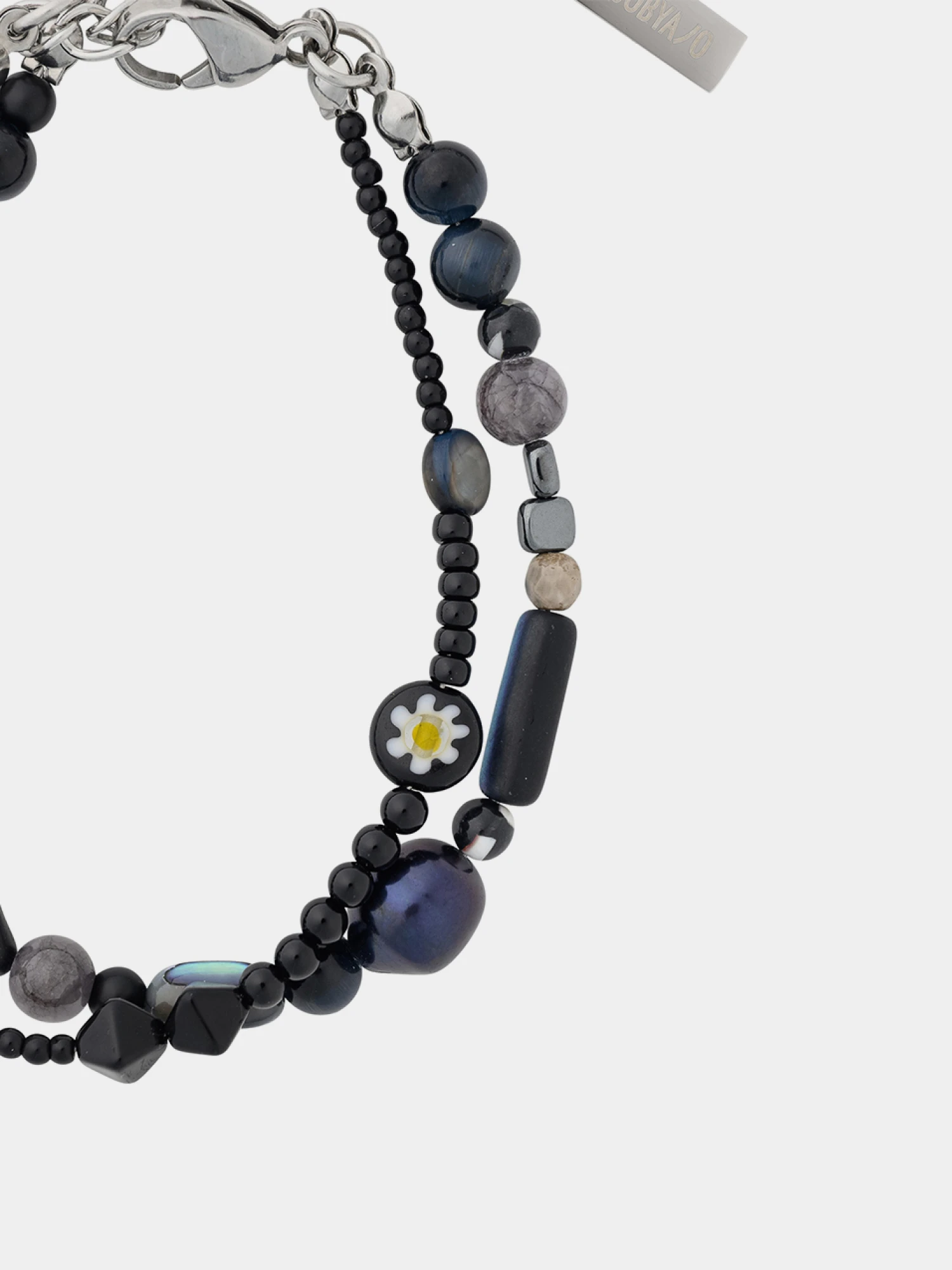 Браслет AJOBYAJO Black Light Beads Layered