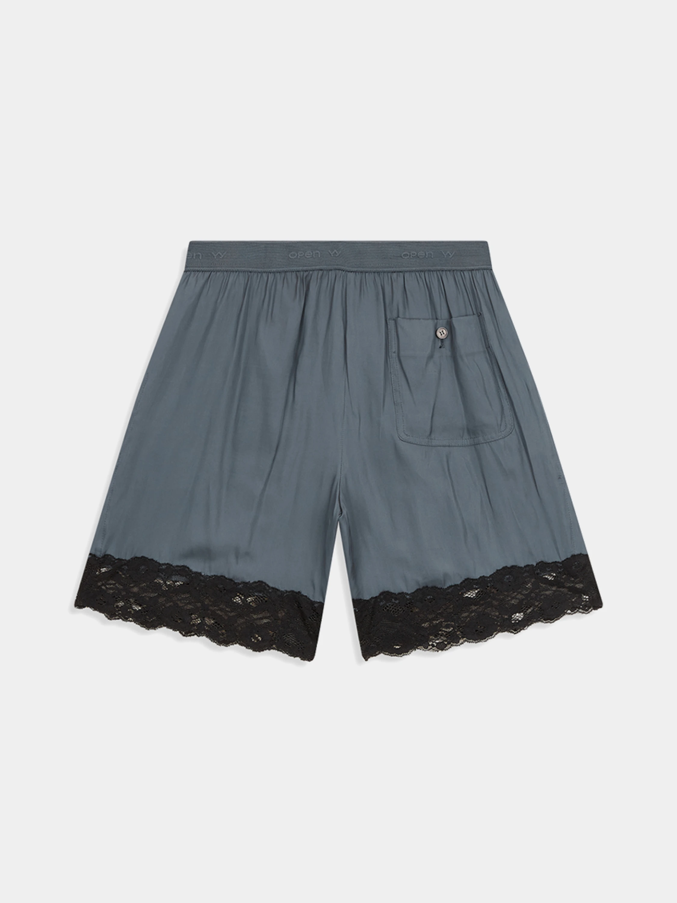 Женские шорты OPEN YY Lace Trim Lounge Charcoal