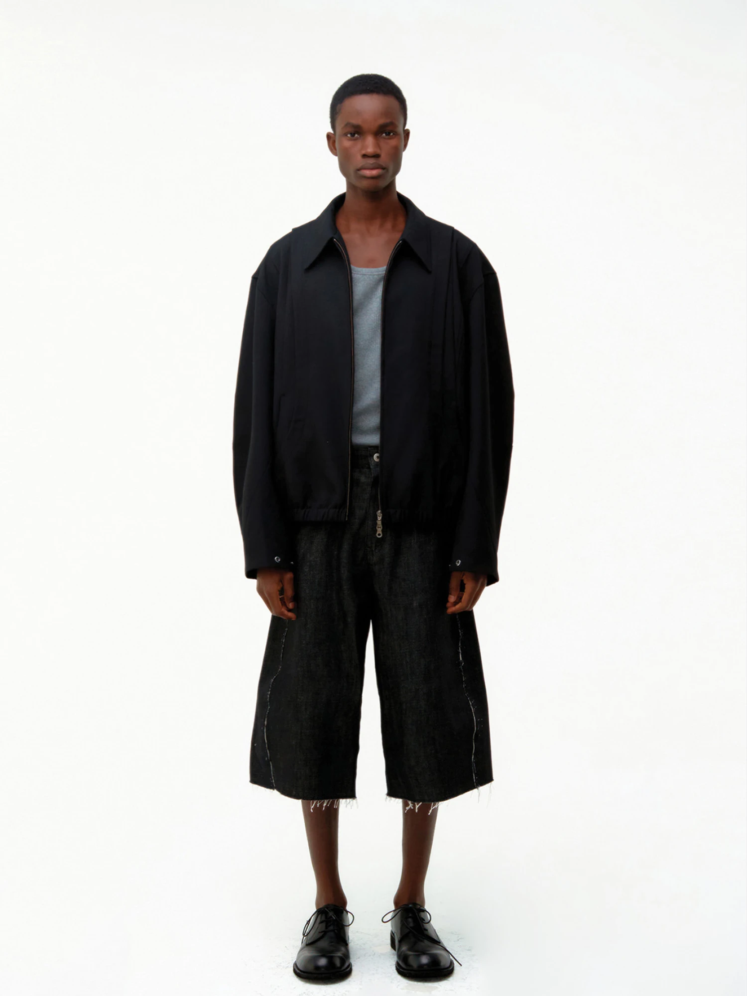 Шорты COOR Raw Cut Engineer Bermuda Black