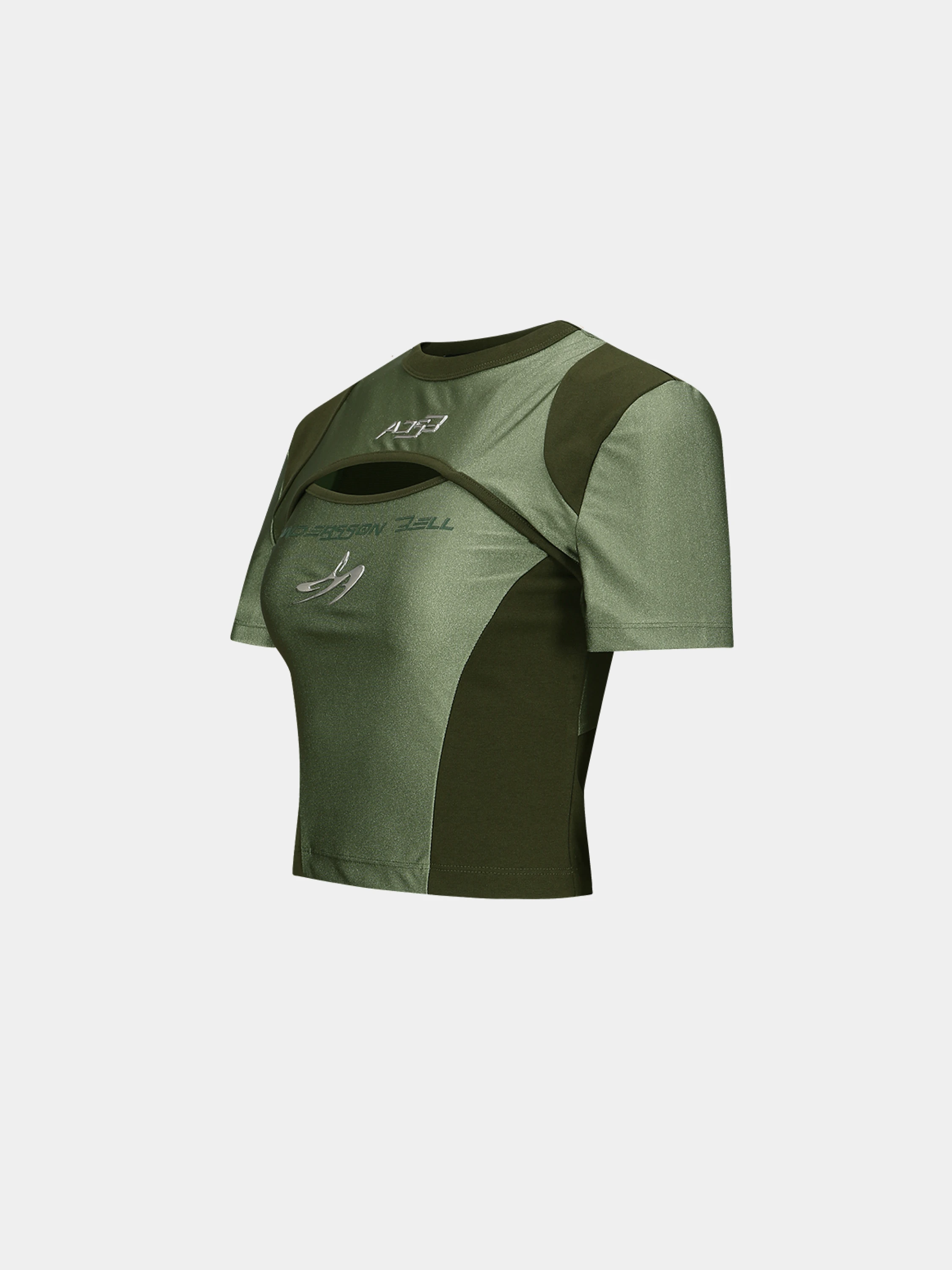 Женская футболка Andersson Bell Cut-Out Racing Khaki