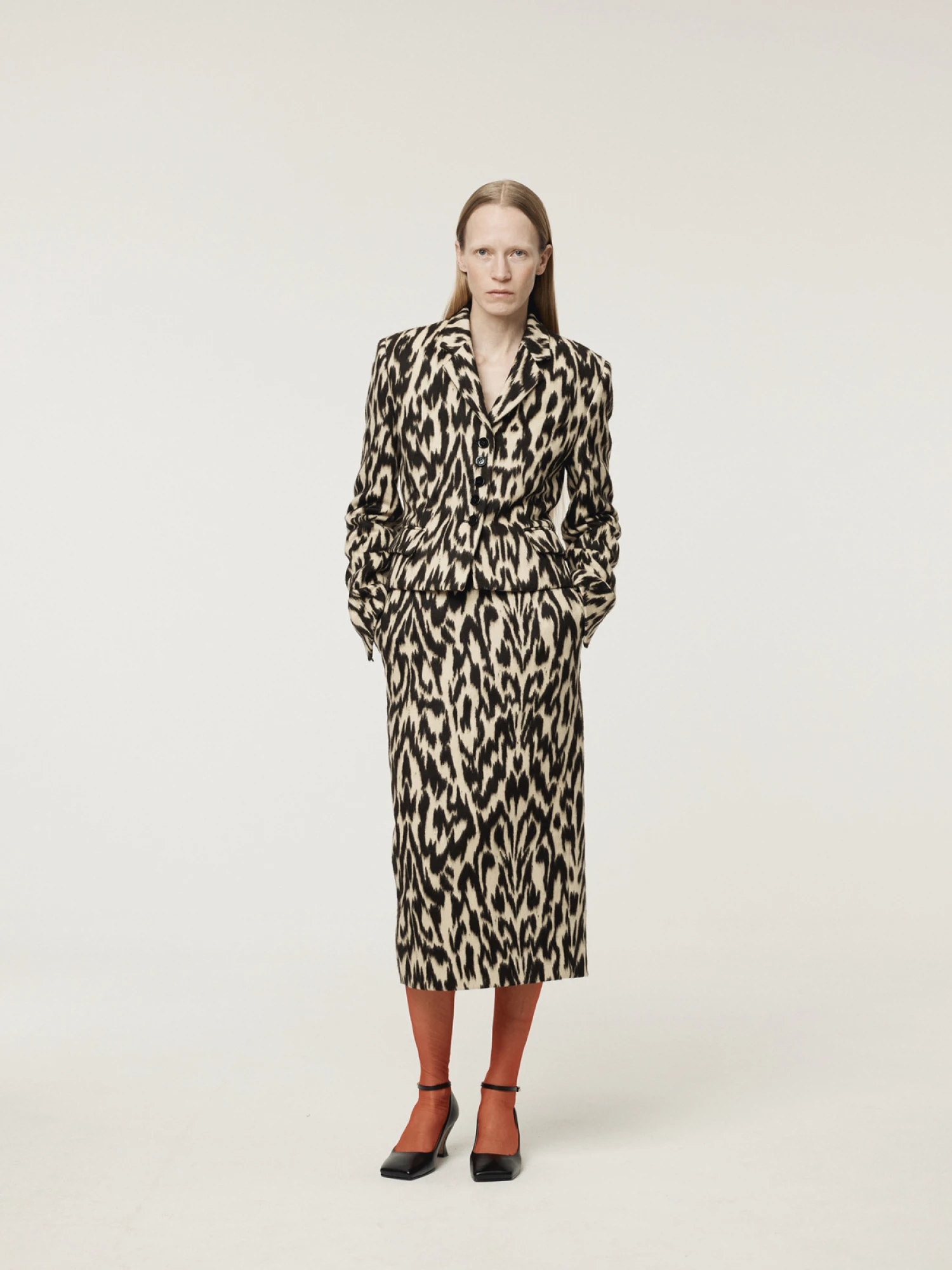 Женский пиджак Recto Leopard Dark Brown