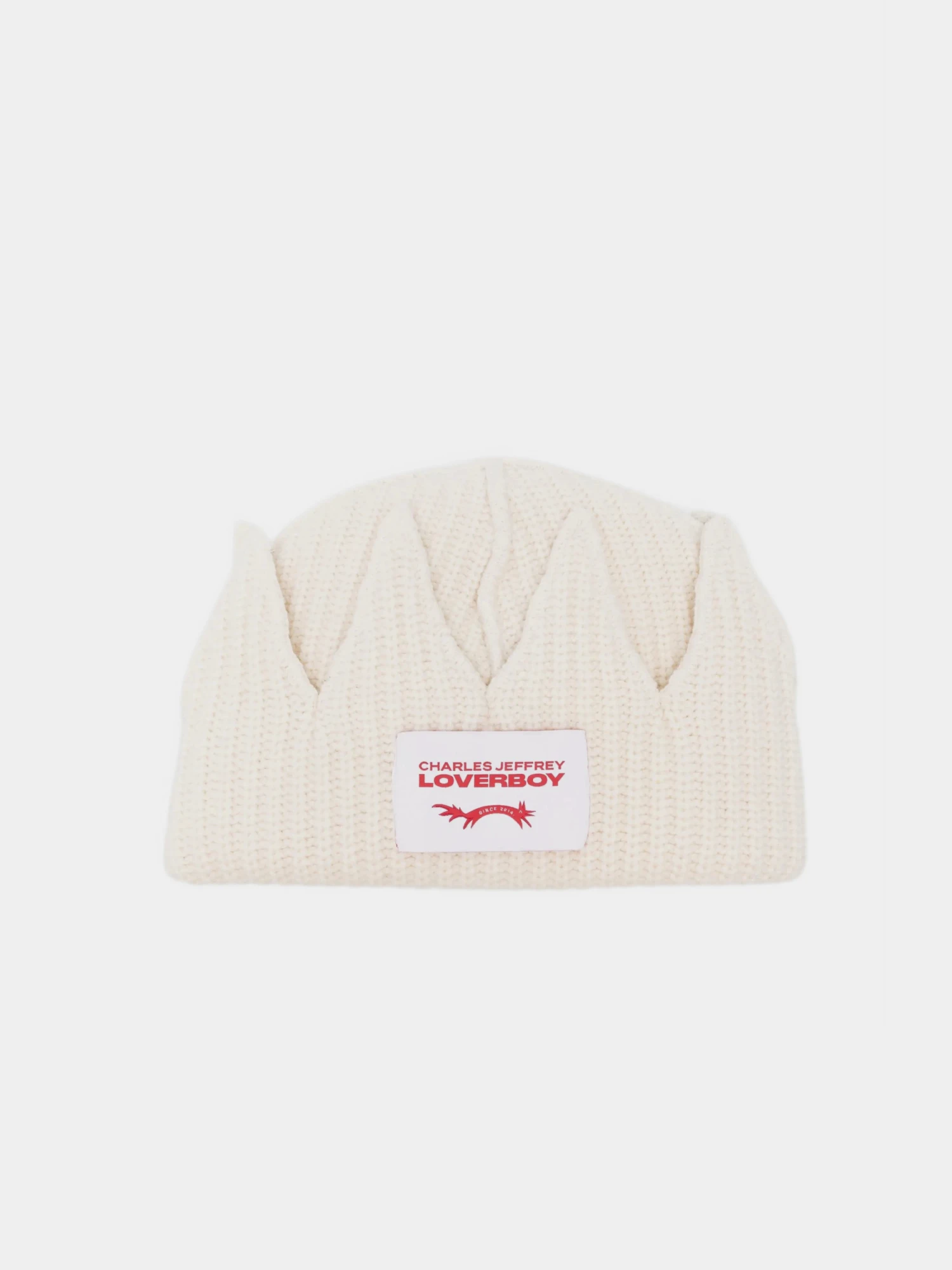 Шапка Charles Jeffrey Loverboy Chunky Crown Ecru