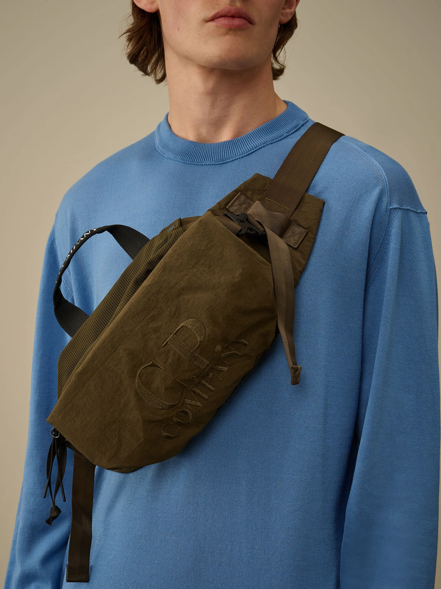Сумка C.P. Company Plain Paper Touch Waistbag Ivy Green