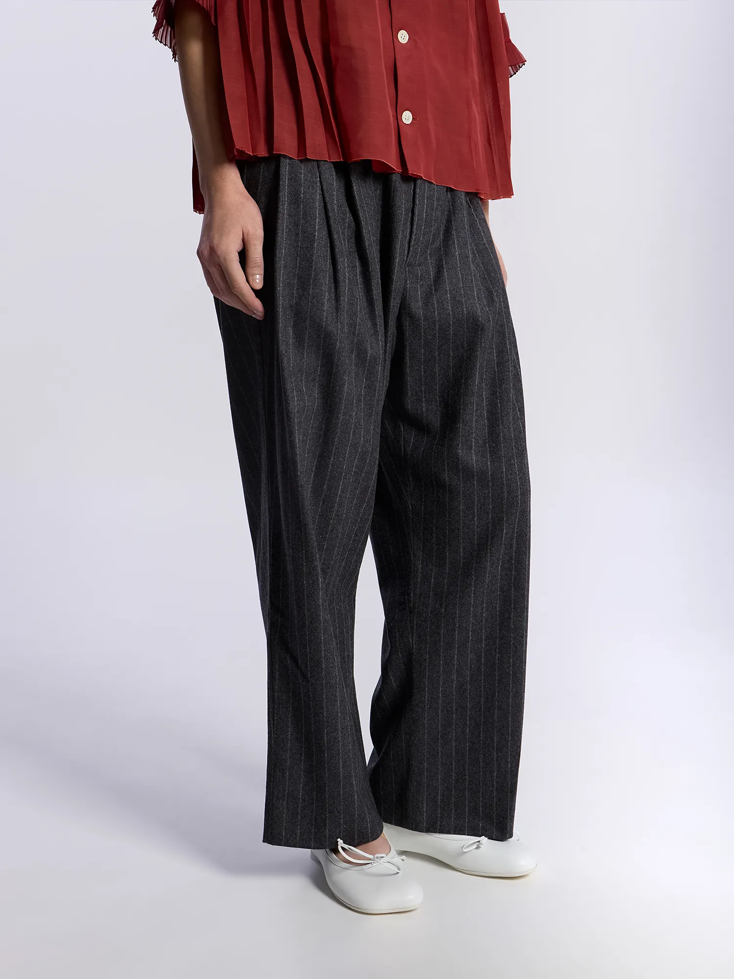 Брюки Hed Mayner 6 Pleat Pants Medium Grey
