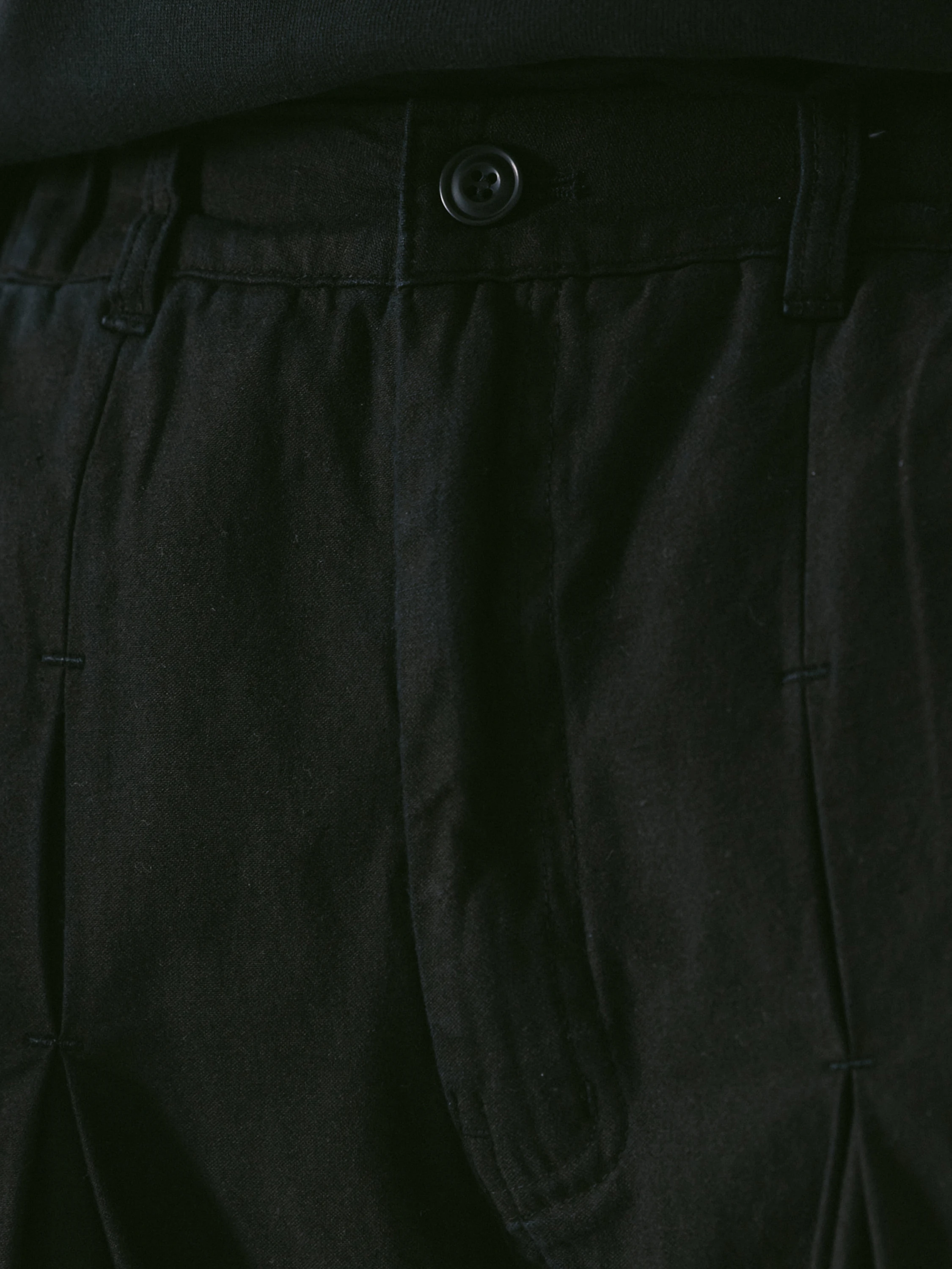 Брюки ANGLAN Long Tuck Wing Balloon Pants Black