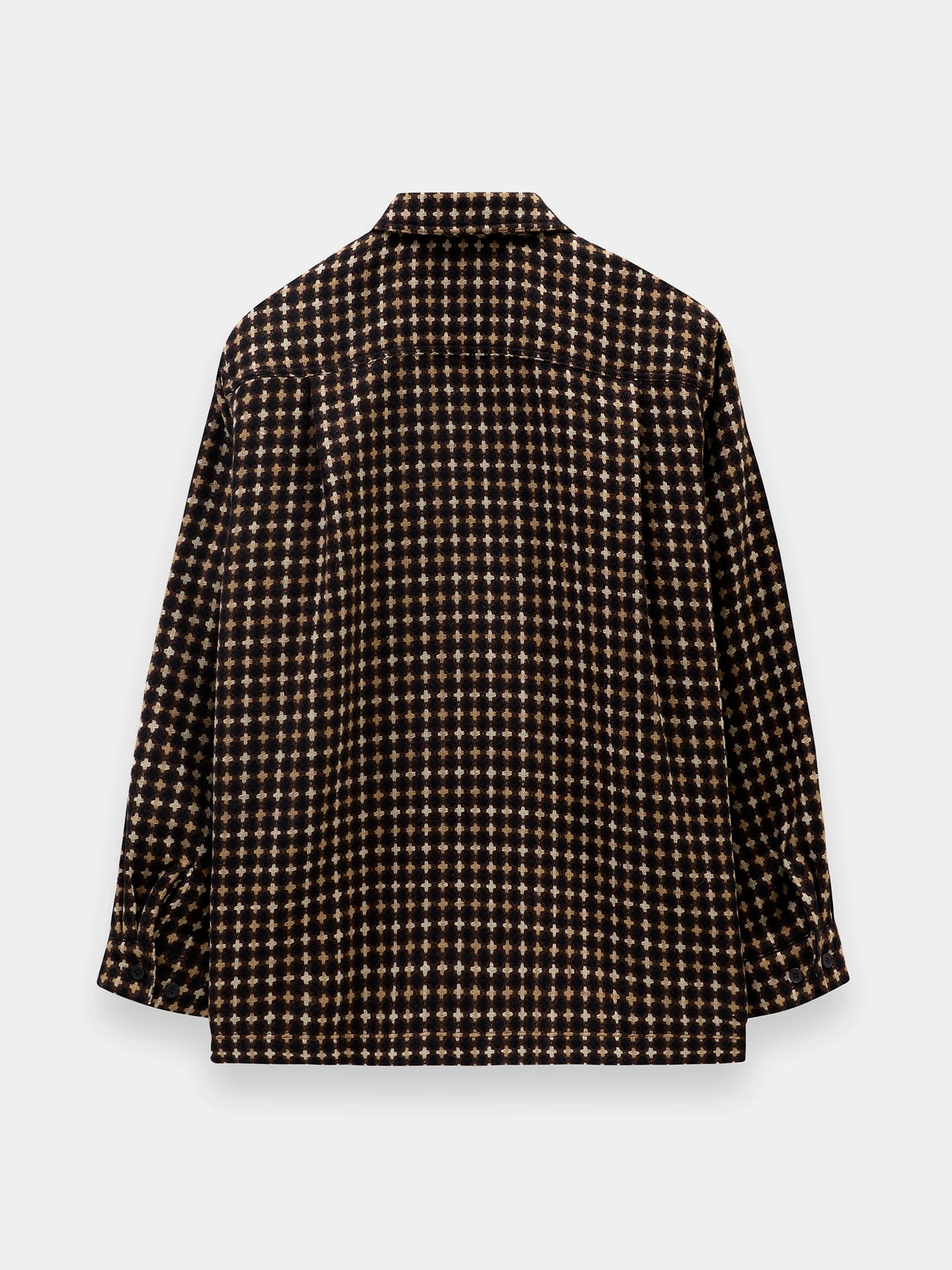 Рубашка EPINGLER Pocket Box Jacquard Brown