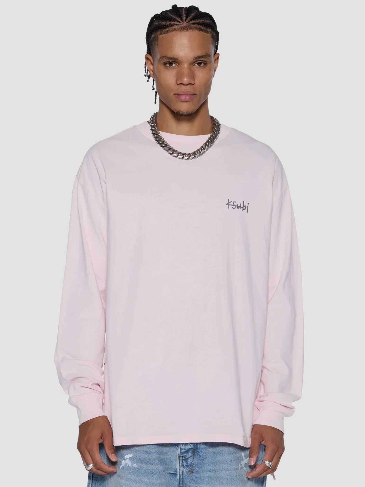 Лонгслив Ksubi Allday Biggie LS Ice Pink