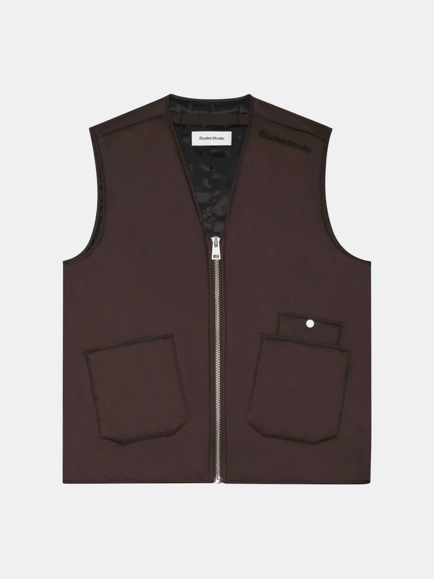 Жилет Études Paded Zip Vest Dk Brown