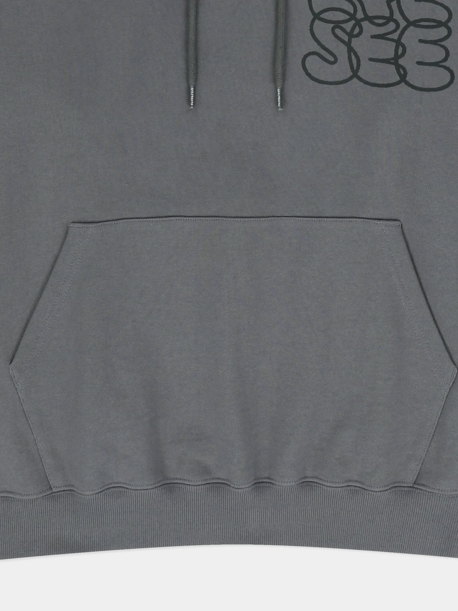 Худи YESEYESEE C-Logo Hoodie Dark Grey