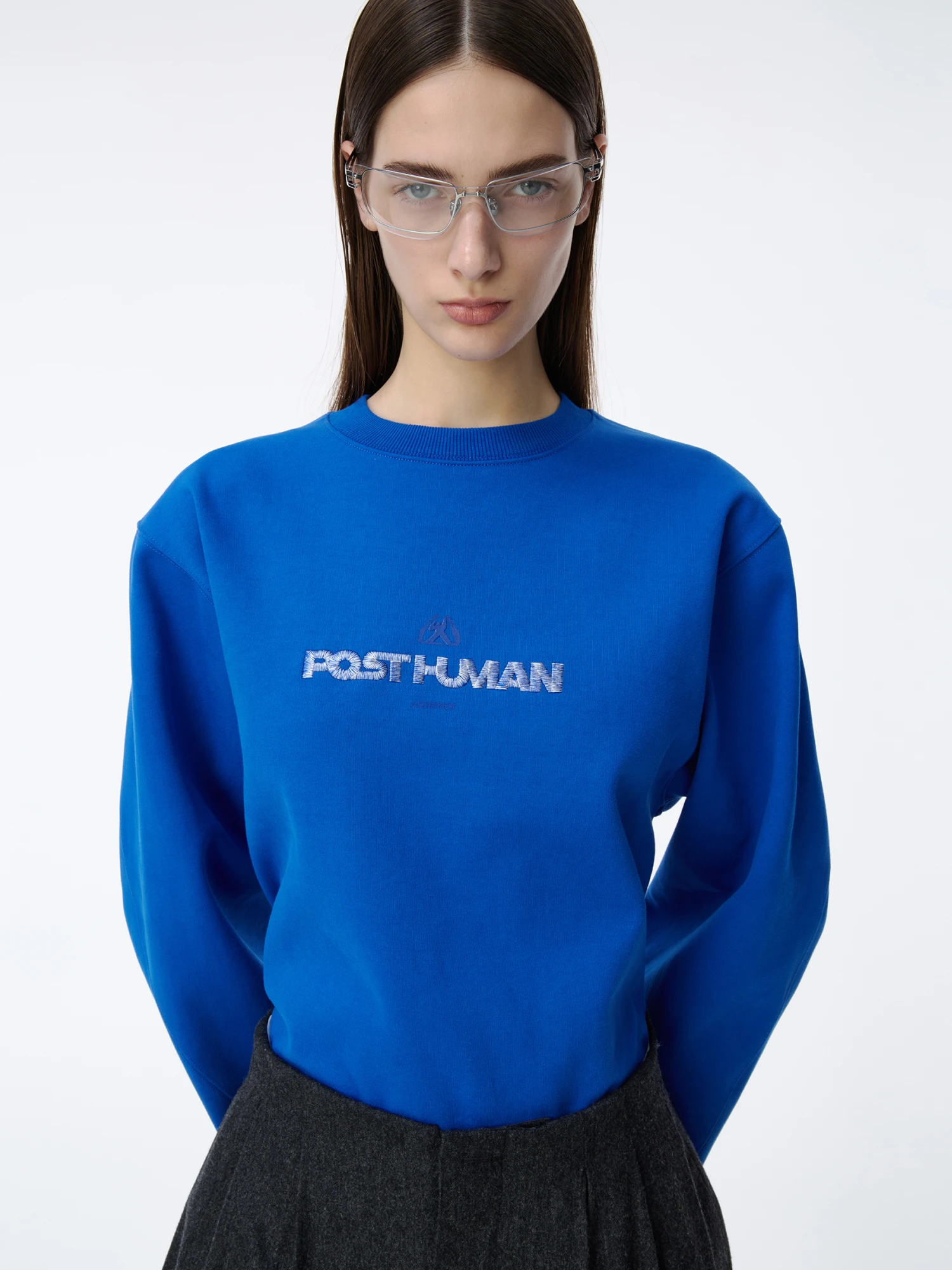 Свитшот ADERERROR Post Human Sweatshirt Product. 42 Blue