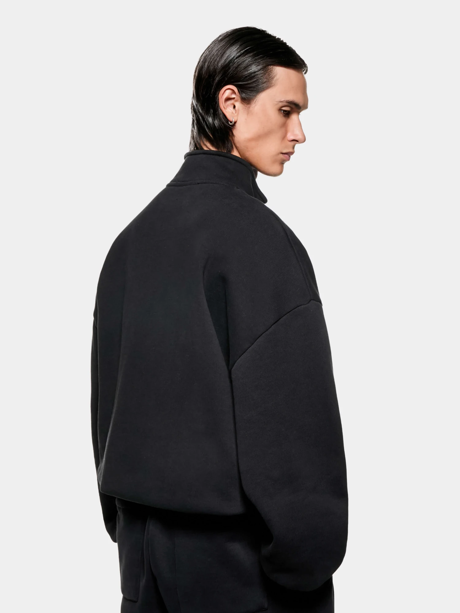 Халф-зип MKI MIYUKI ZOKU Uniform Quarter Zip Black