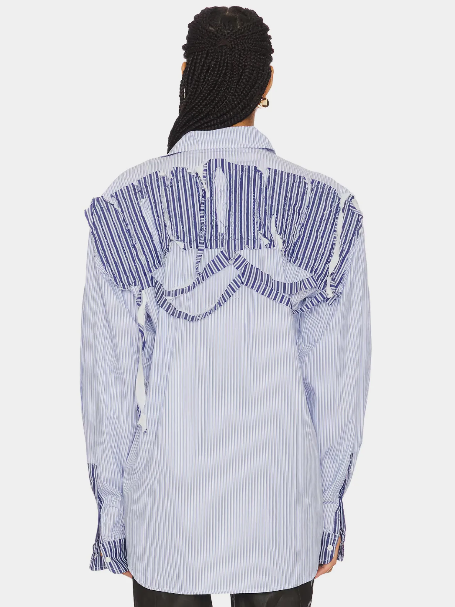 Женская Рубашка Ottolinger Oversized Shirt Blue/White
