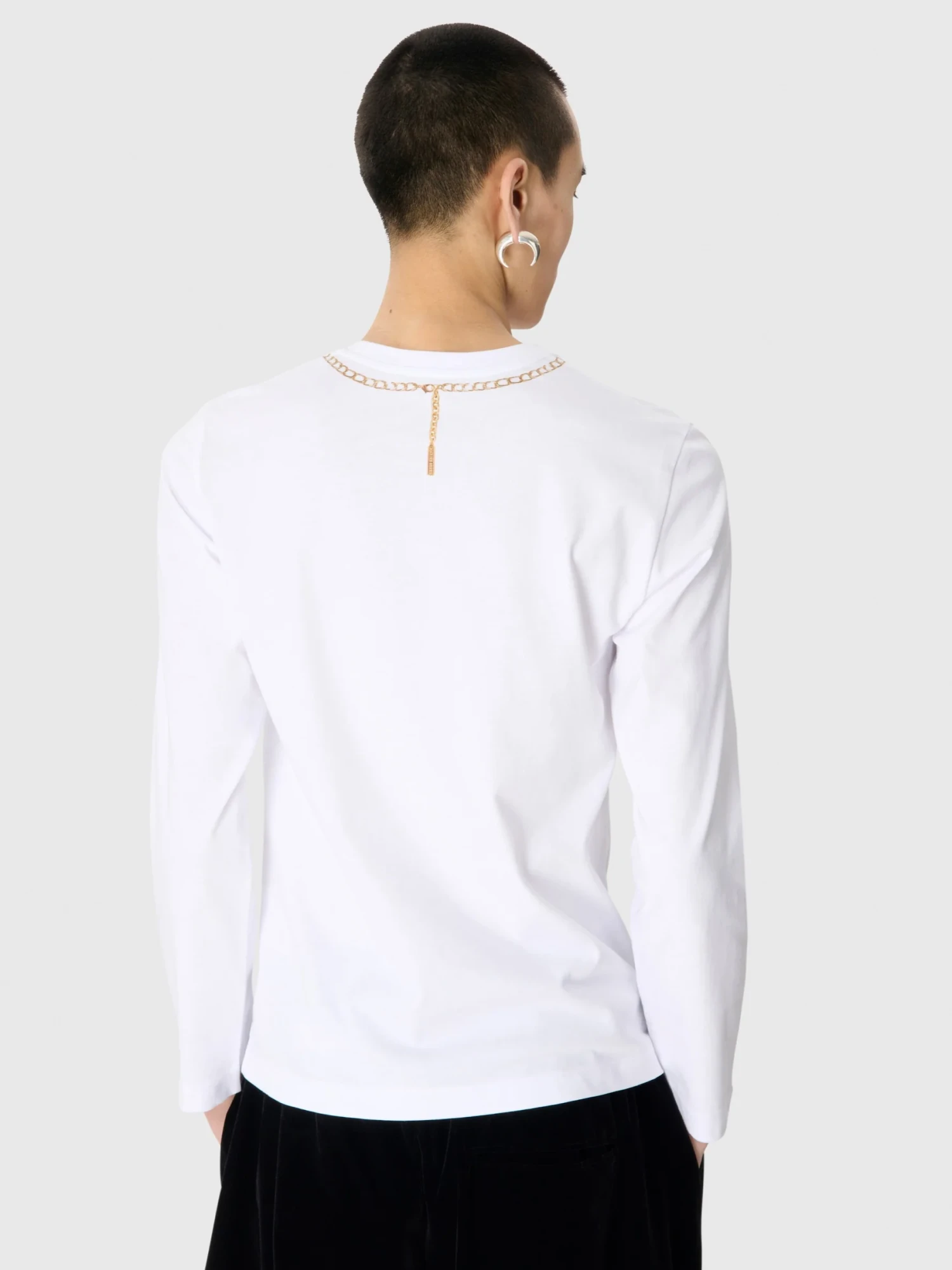 Лонгслив Marine Serre Trompe L’oiel Jewelry White