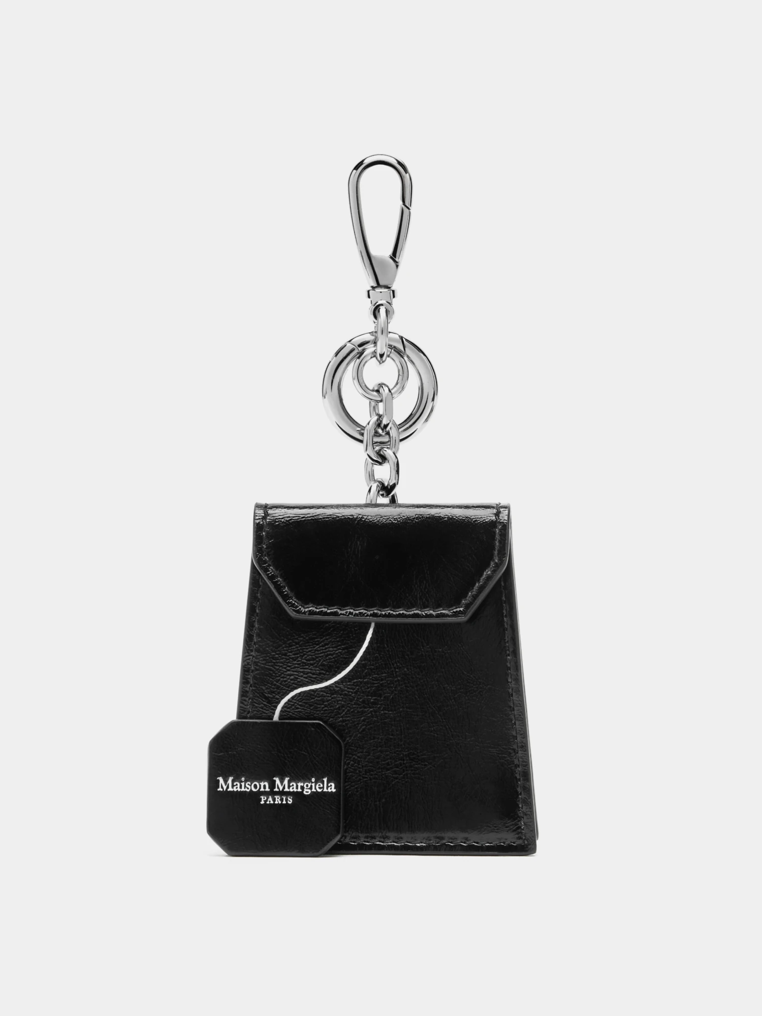 Брелок Maison Margiela Leather Tea Bag Black
