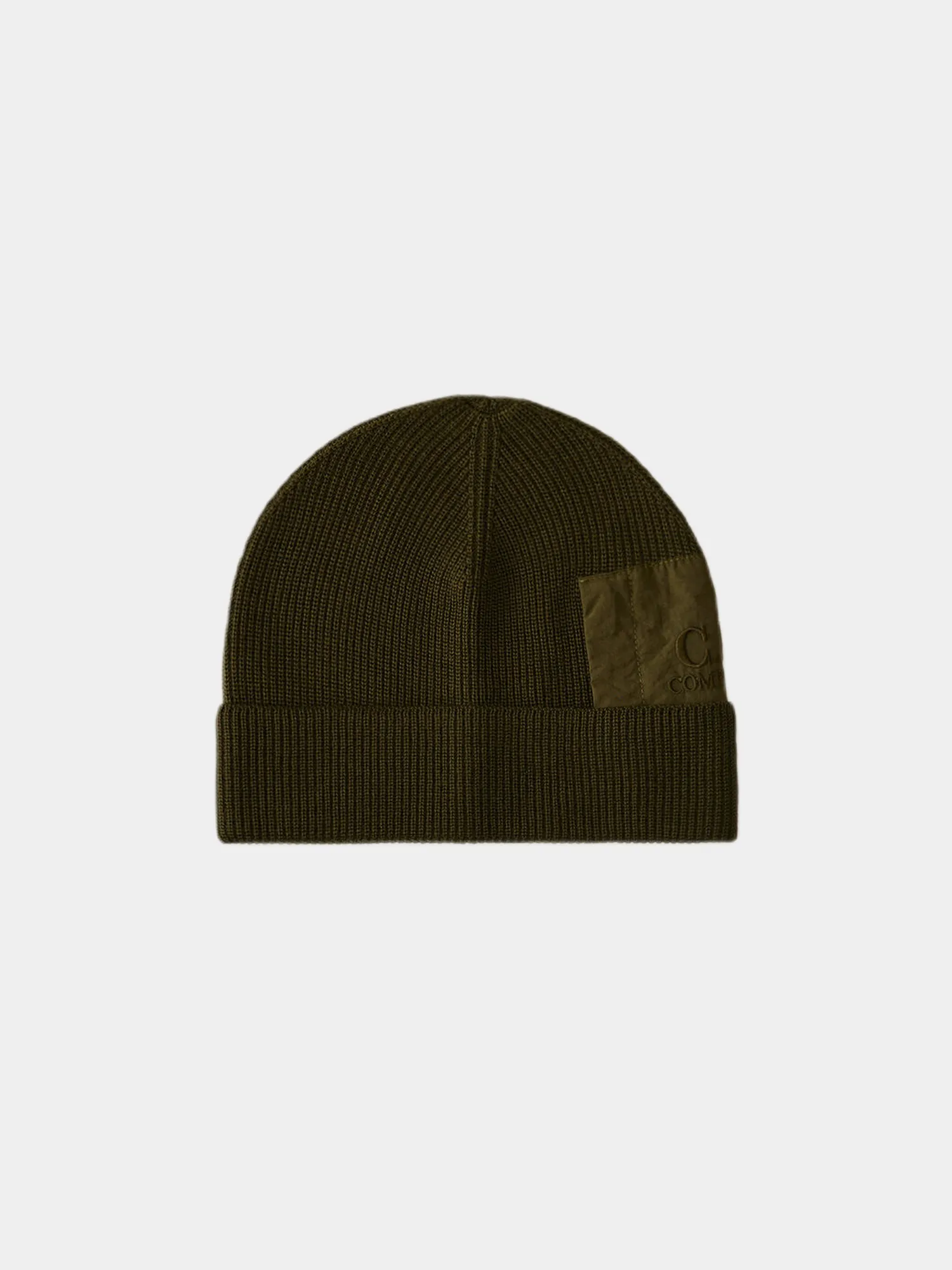 Шапка C.P. Company Extrafine Merino Wool Zip Pocket Ivy Green